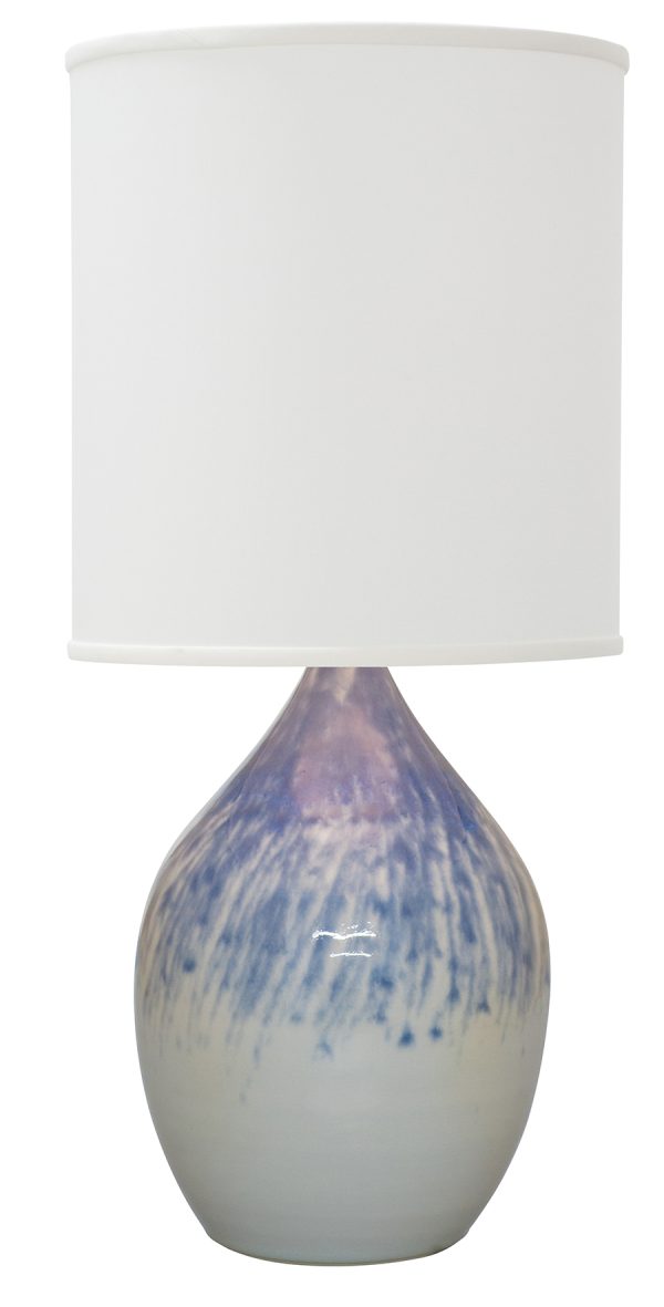 24-inch Scatchard Decorated Gray Table Lamp