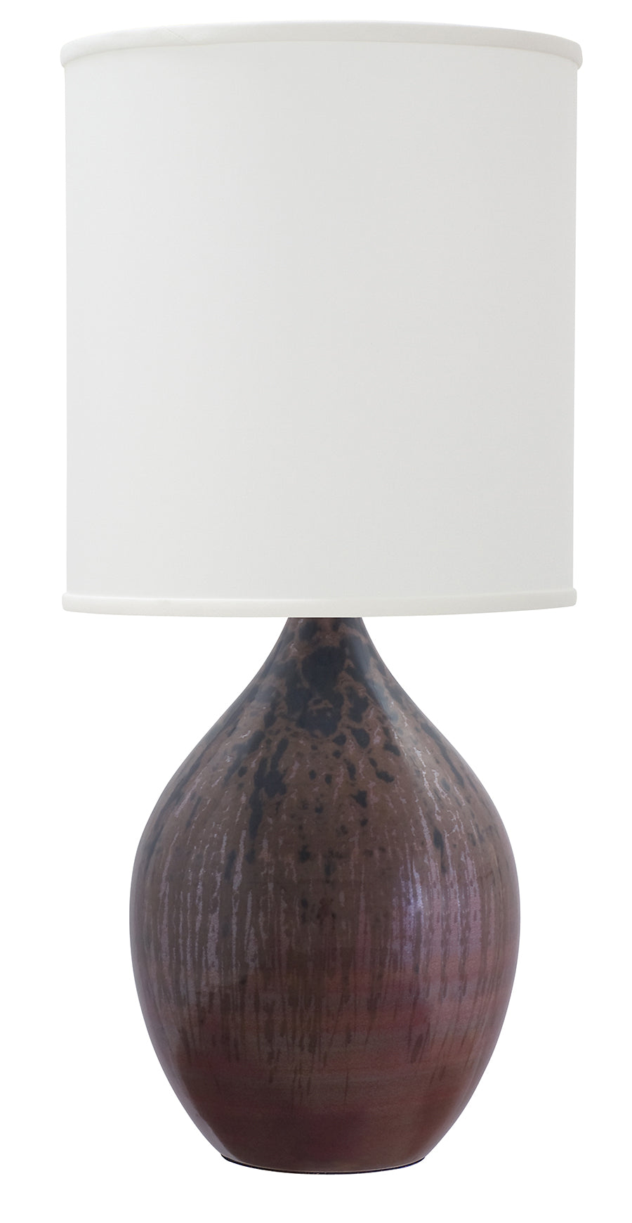 24-inch Scatchard Decorated Red Table Lamp