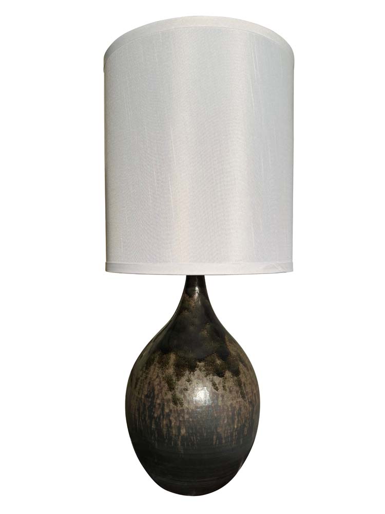 24-inch Scatchard Mystic Gray Table Lamp