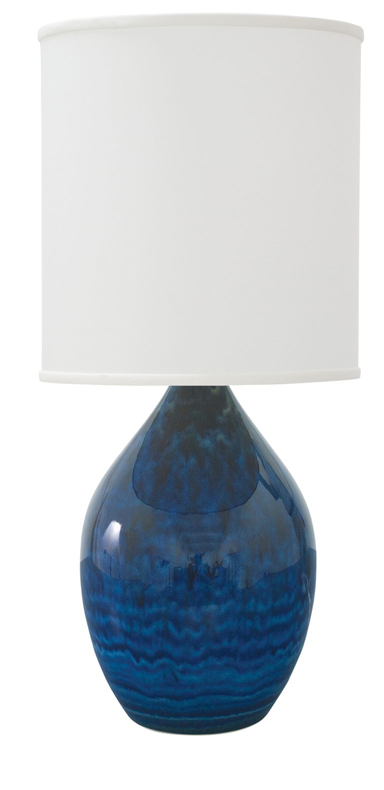 24-inch Scatchard Midnight Blue Table Lamp