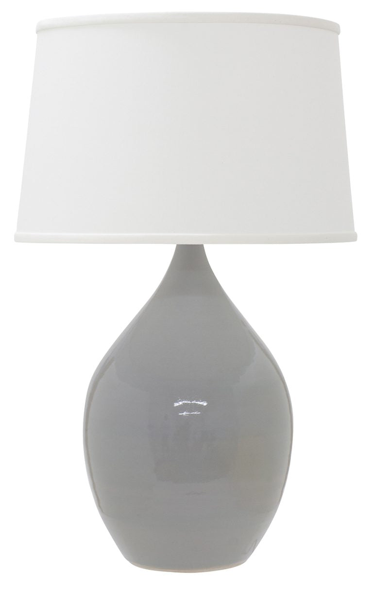 21-inch Scatchard Gray Gloss Table Lamp
