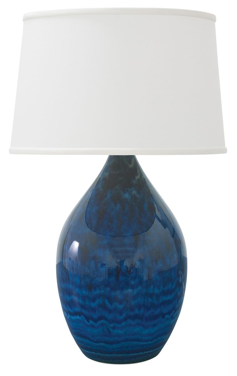 21-inch Scatchard Midnight Blue Table Lamp