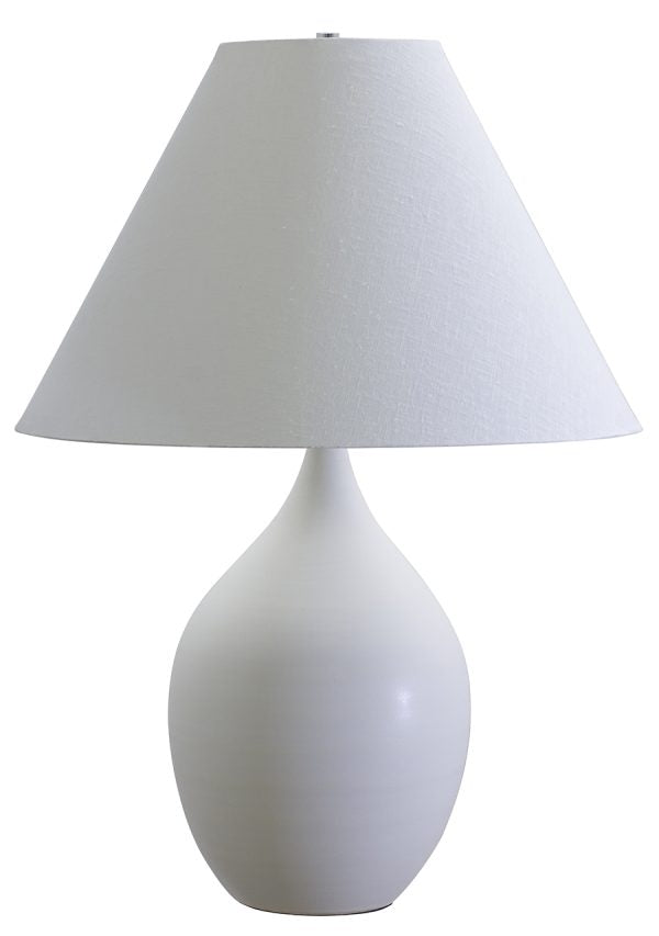 28-inch Scatchard Matte White Table Lamp