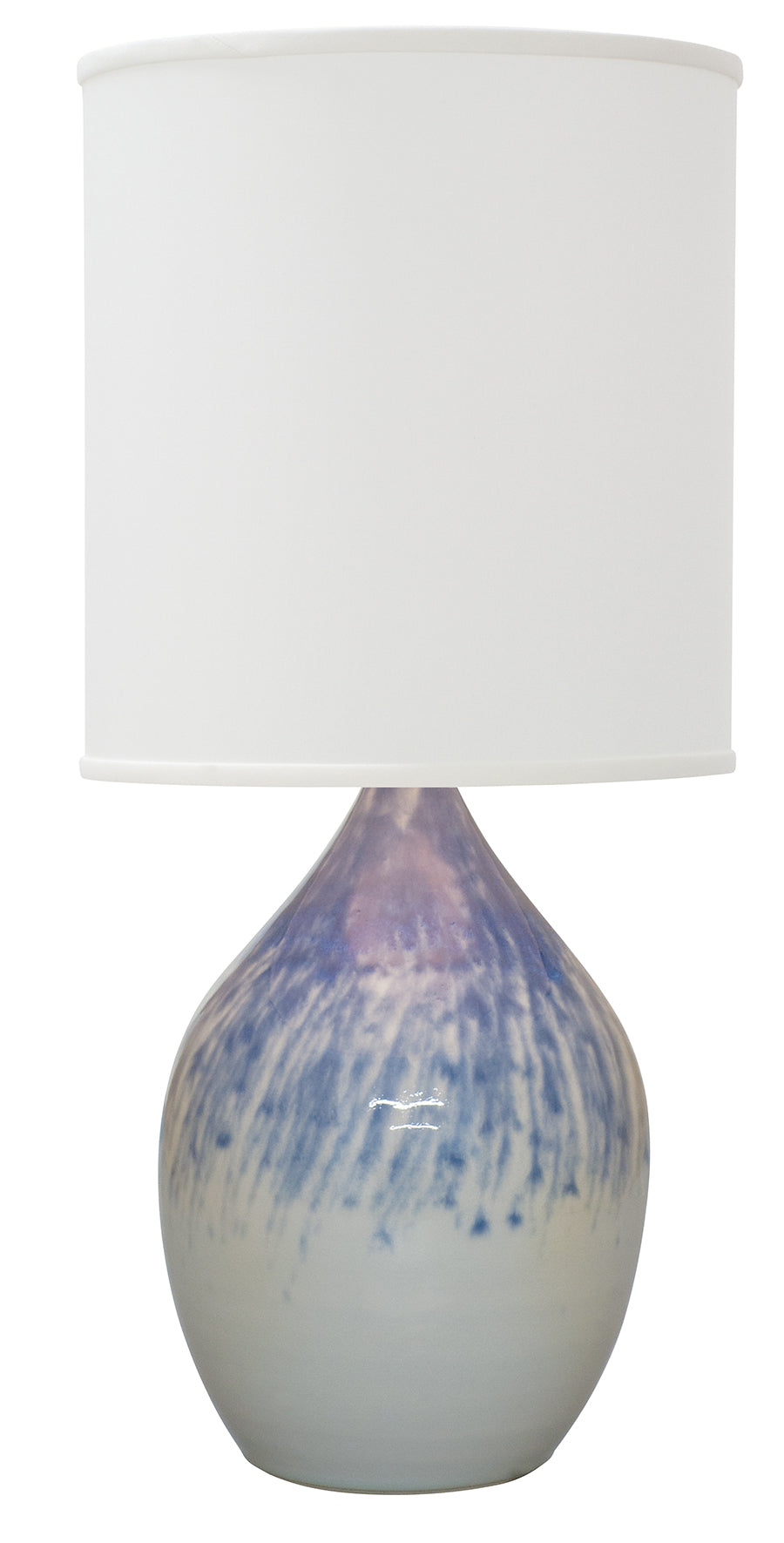 30-inch Scatchard Decorated Gray Table Lamp
