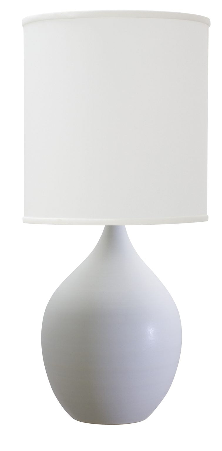 30-inch Scatchard Matte White Table Lamp