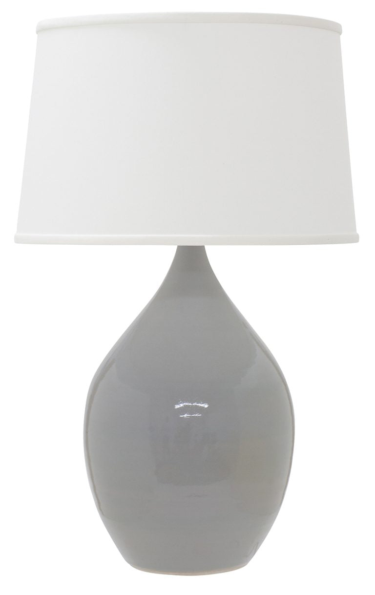 24.5-inch Scatchard Gray Gloss Table Lamp