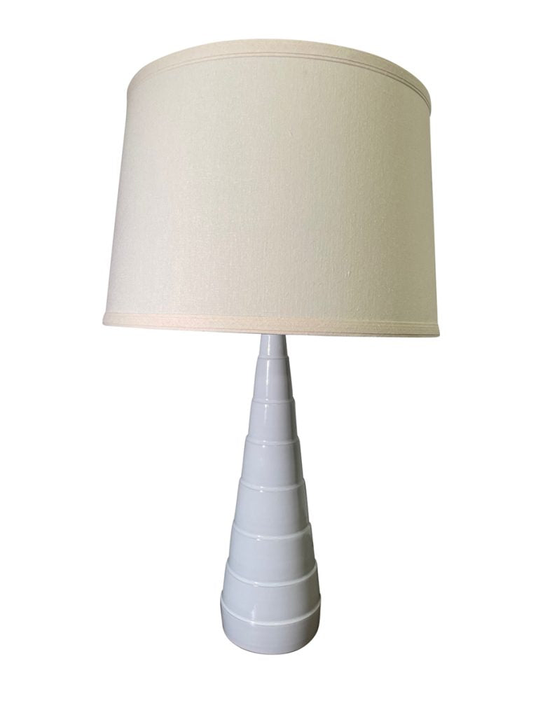 26.5-inch Scatchard Matte White LED Accent Table Lamp