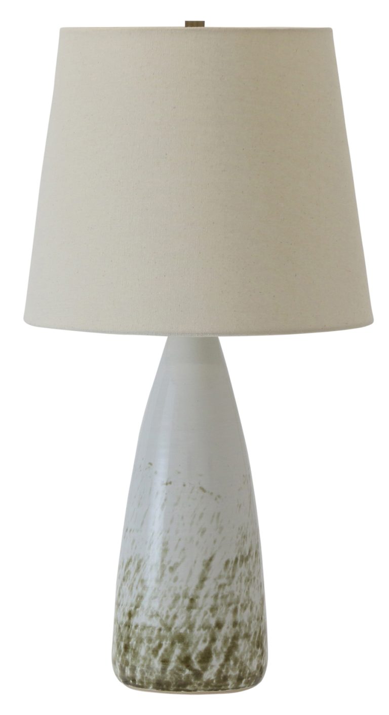 25.5-inch Scatchard Decorated White Table Lamp