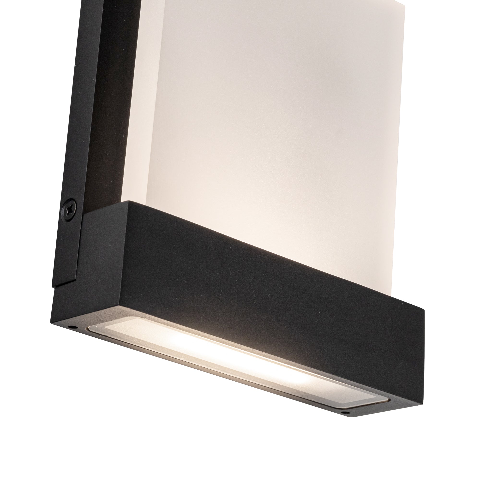 Guide 7-in Aluminum Polymeric Material Wall Light