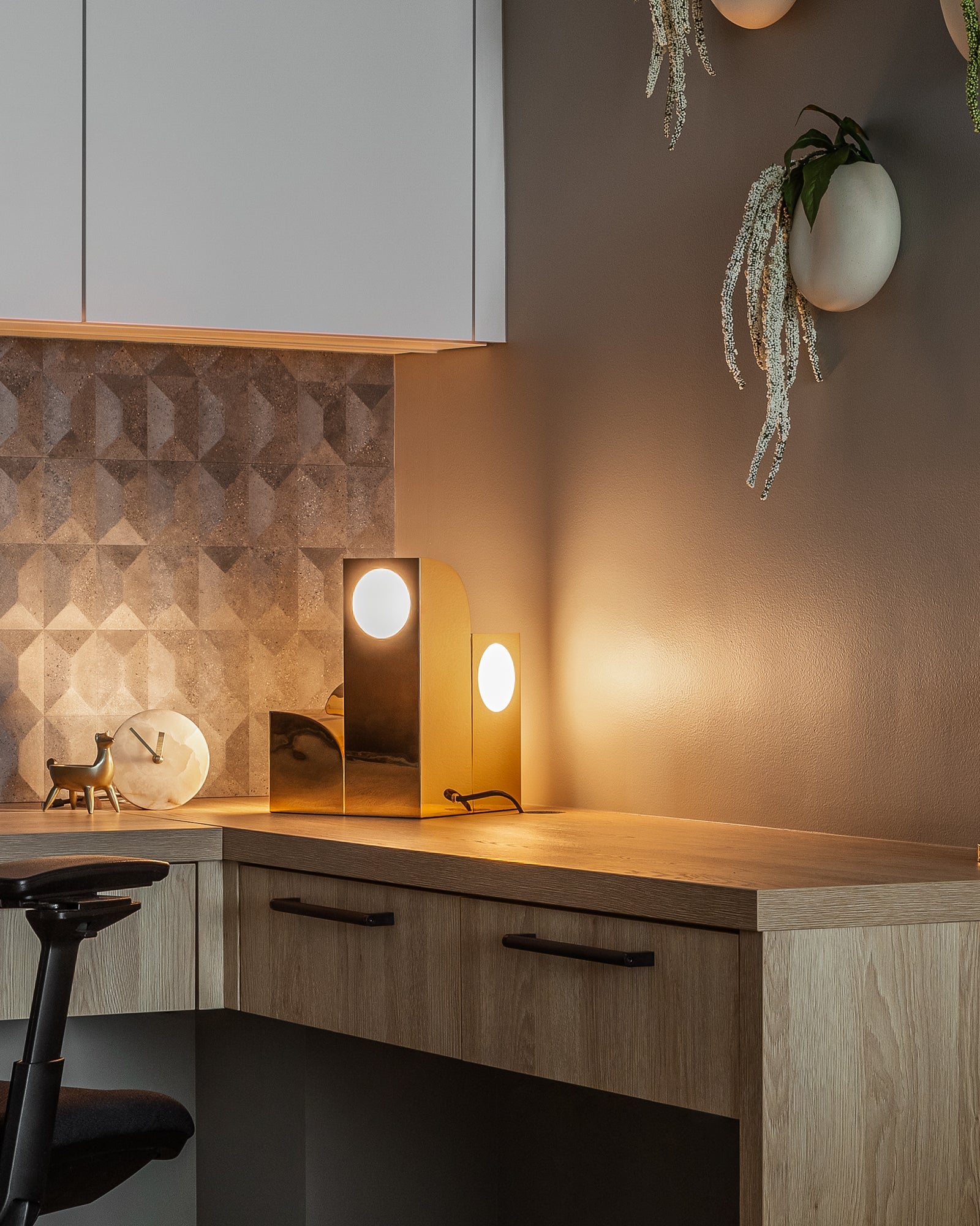 Gypsum 12-in Steel Table Lamp