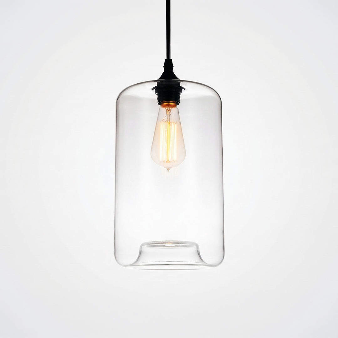 Glass 1 Light 7in Glass Pendant Light