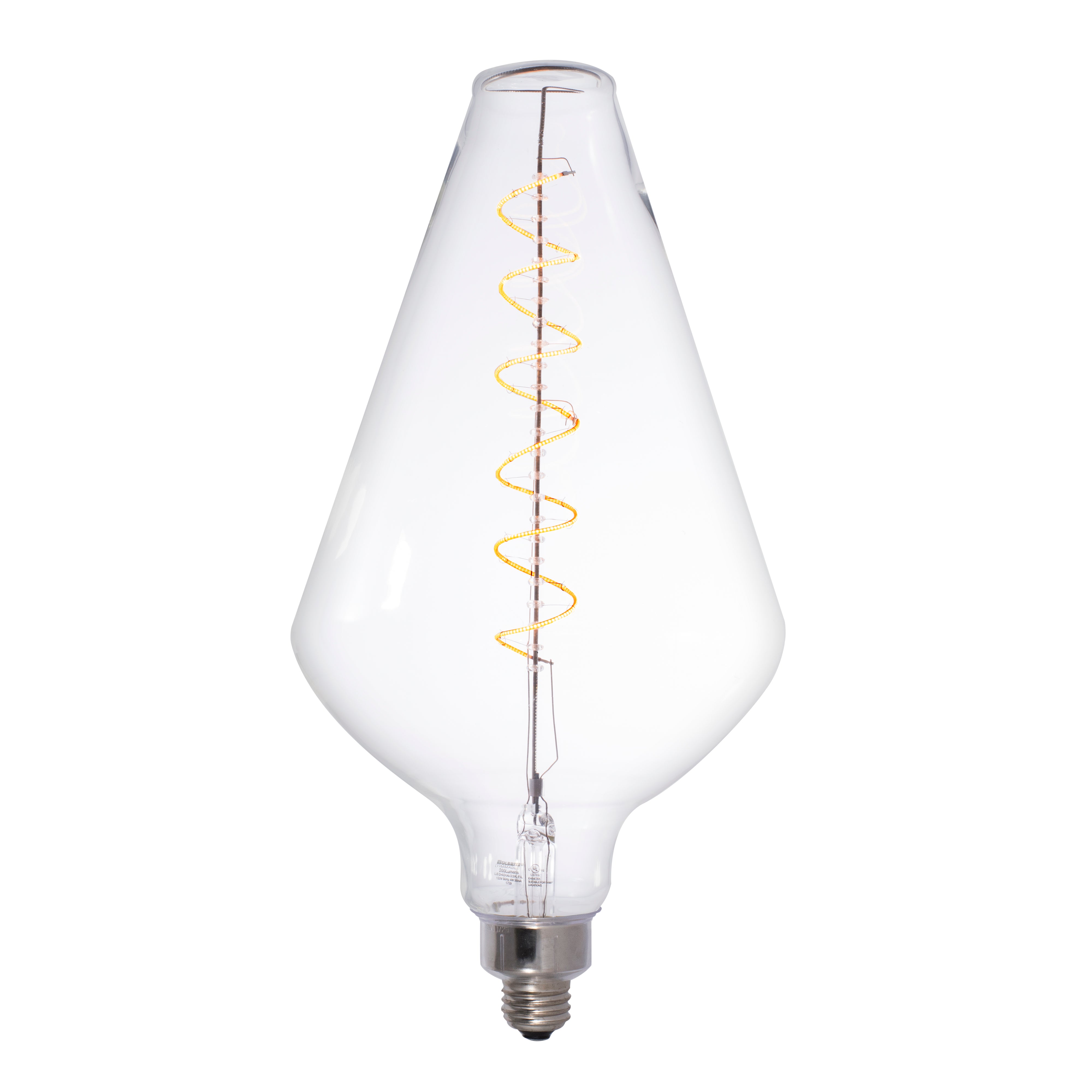 Grands DIA 4W Dimmable Clear Filament LED Light Bulb with E26 Base, 2200K, 190 Lumens
