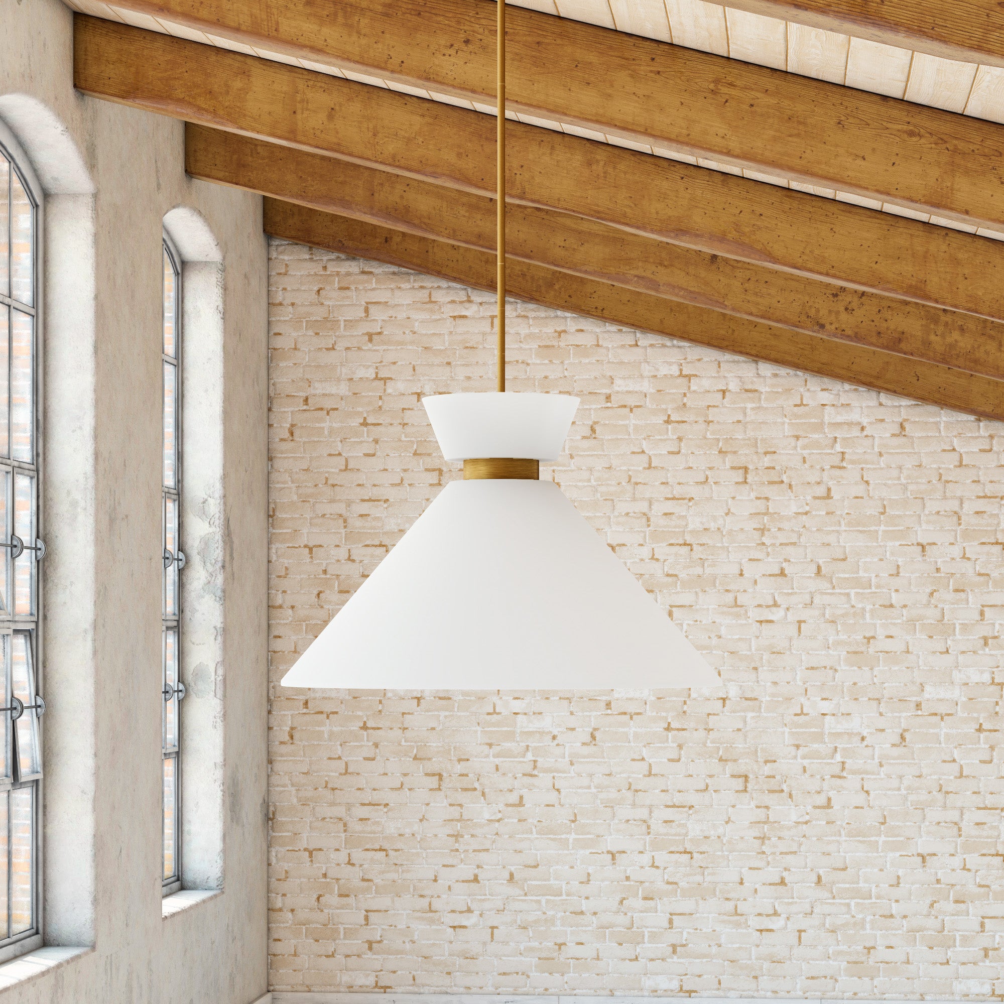 Halston 14-in Steel Pendant