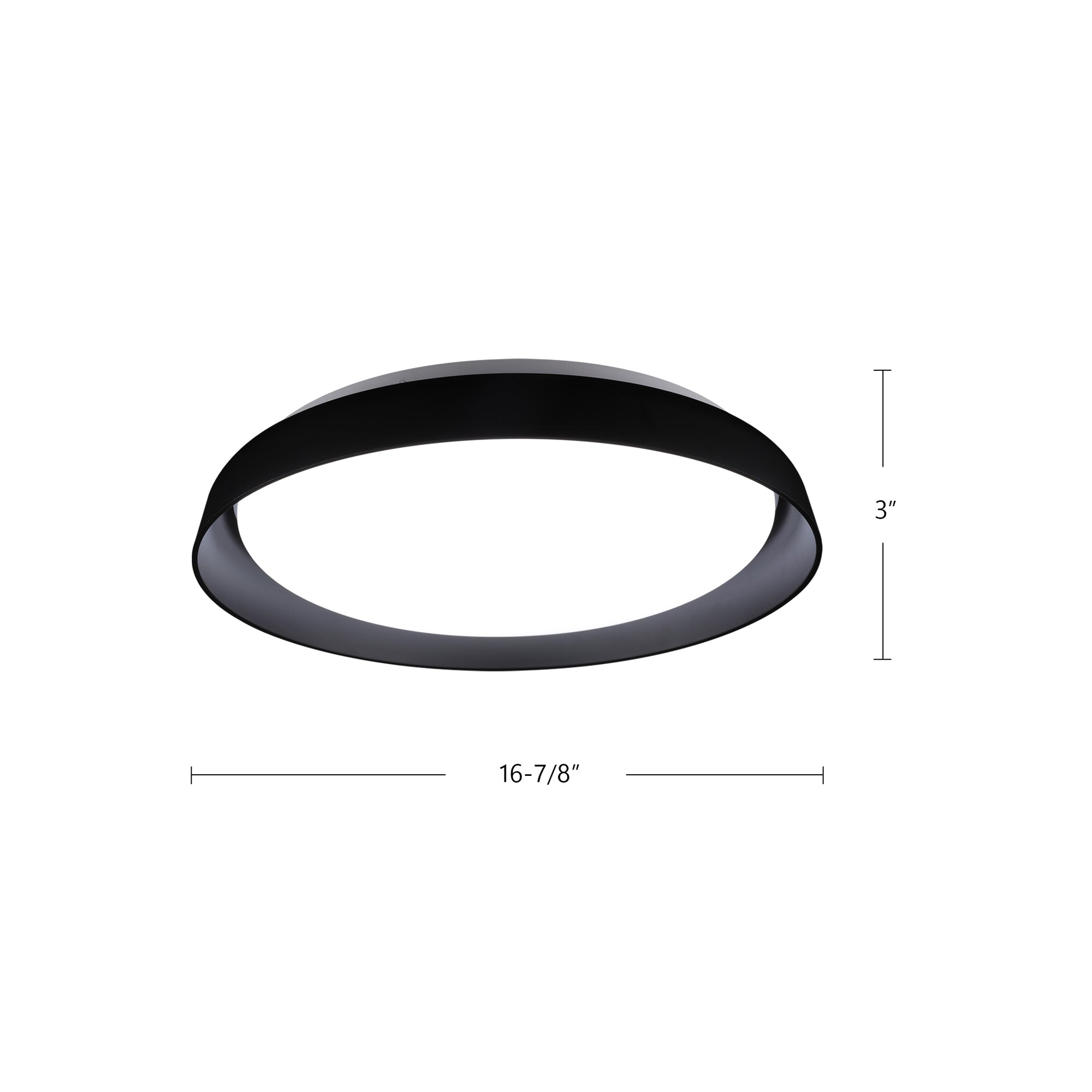 Hampton 17-in Steel Flush Mount