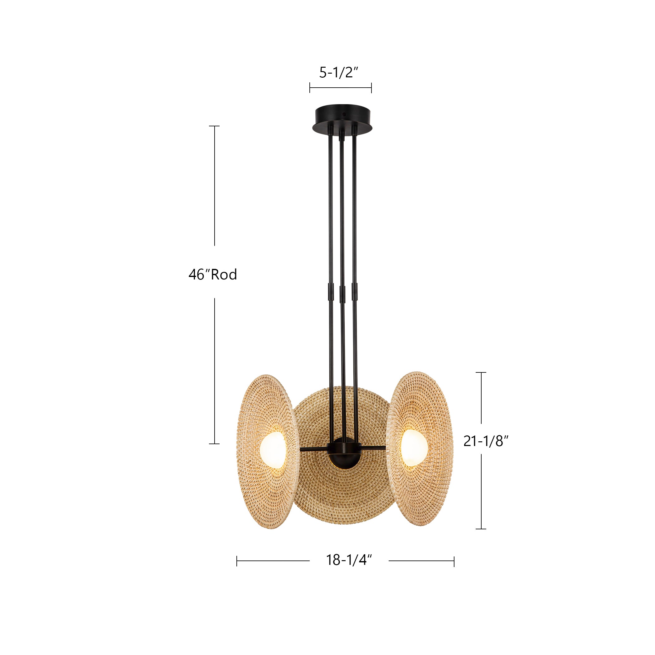 Harbour 18-in Steel Pendant
