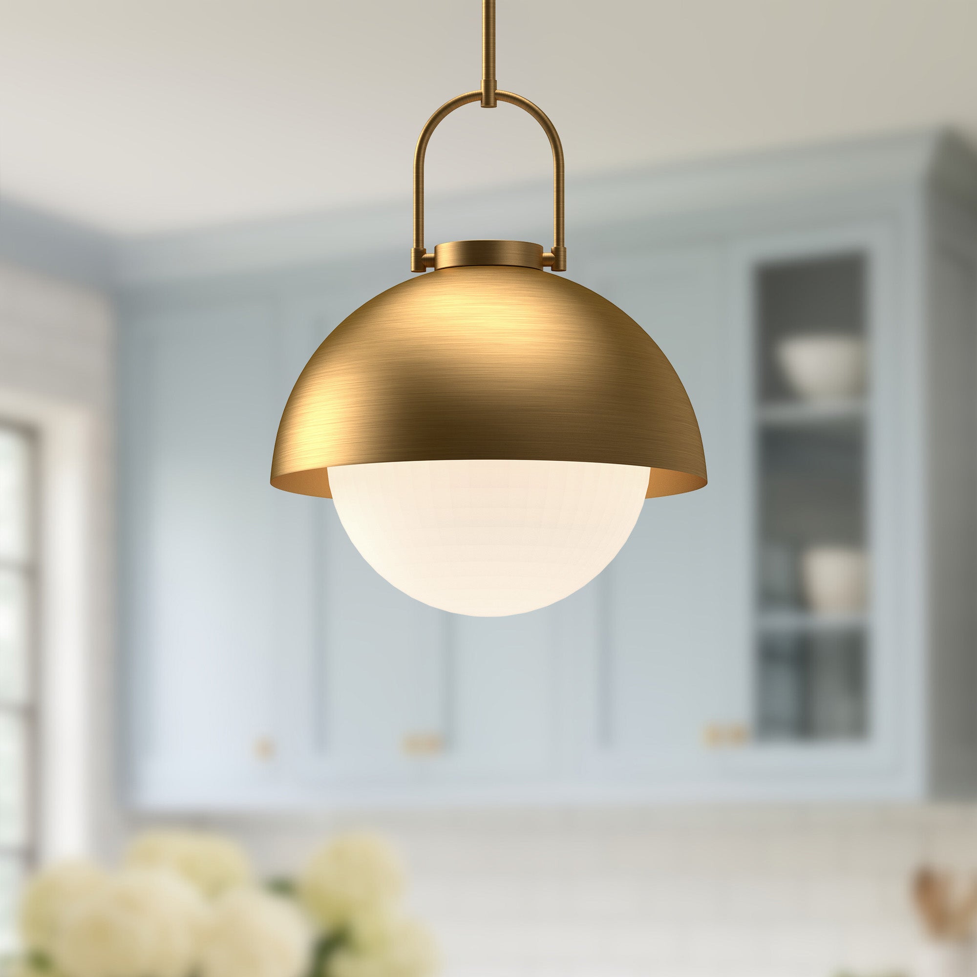 Harper 16-in Glass 1 Light Socket