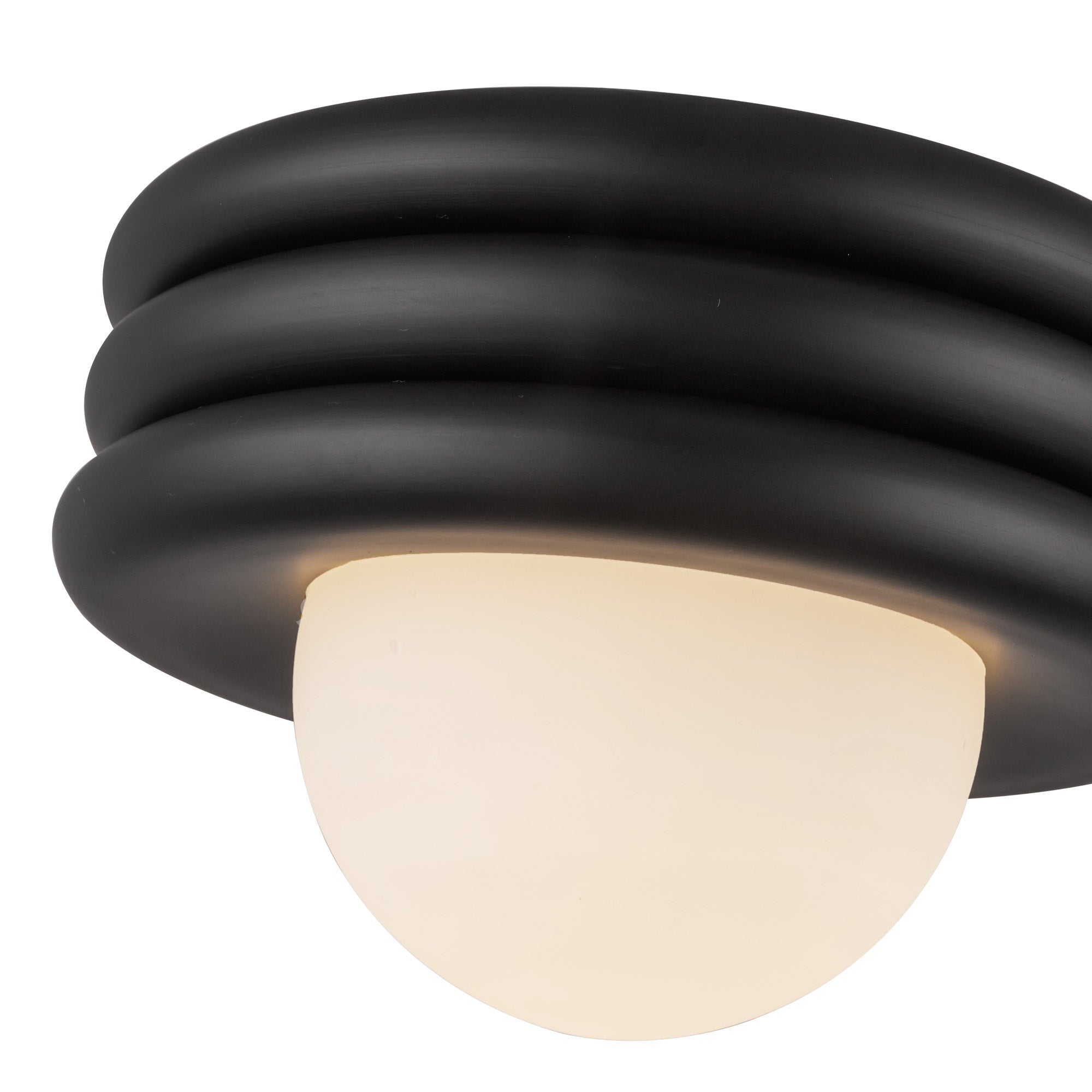 Harvey 12-in Aluminum Semi-Flush Mount