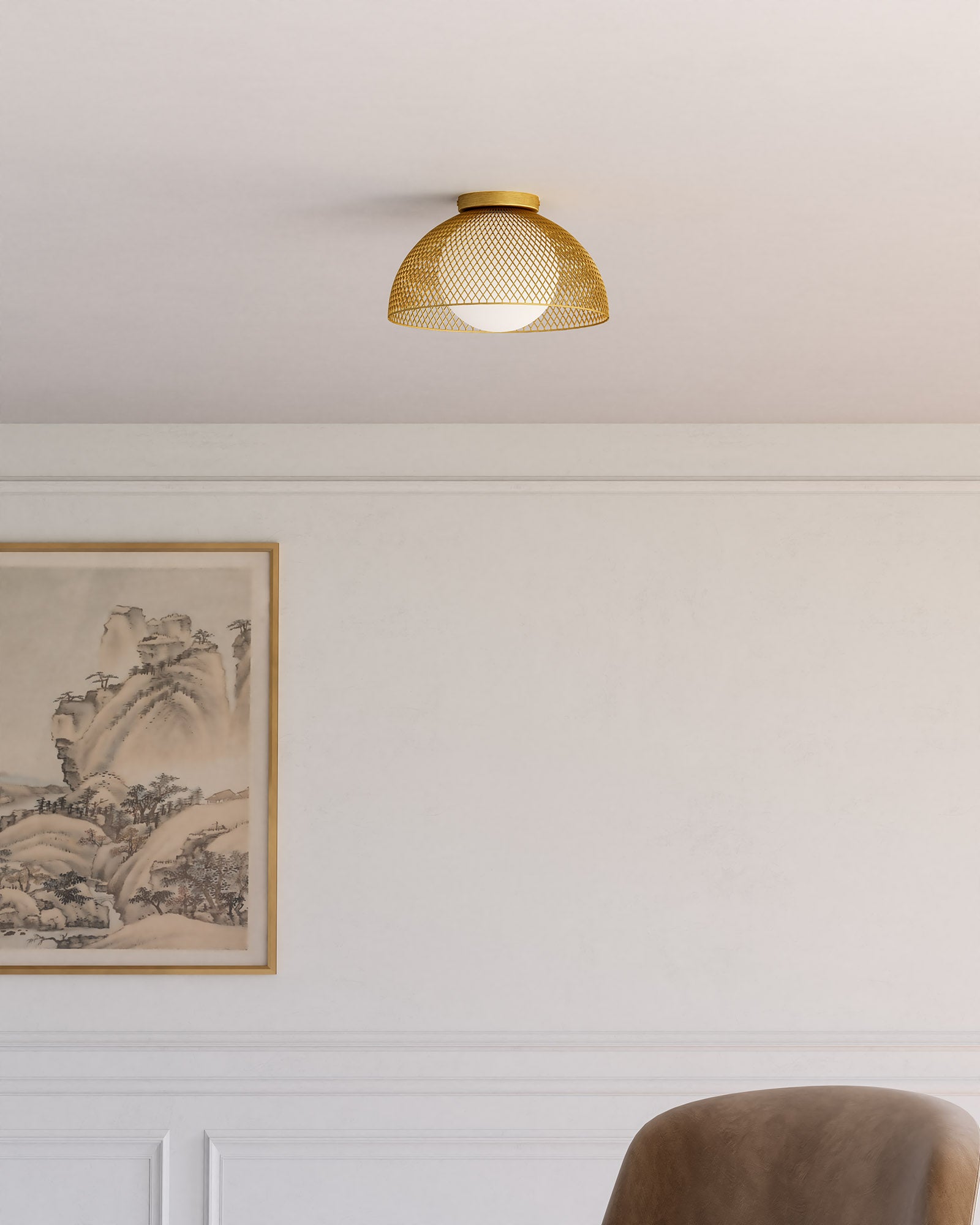 Haven 12-in Steel Flush Mount