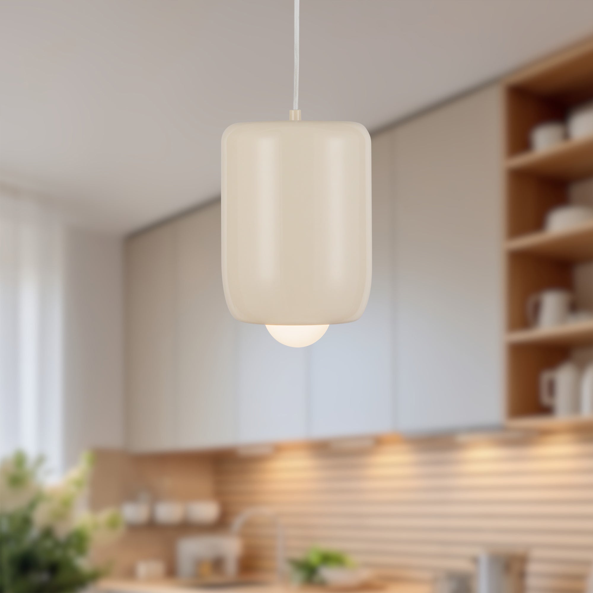 Hayden 7-in Matte Opal Glass LED Pendant