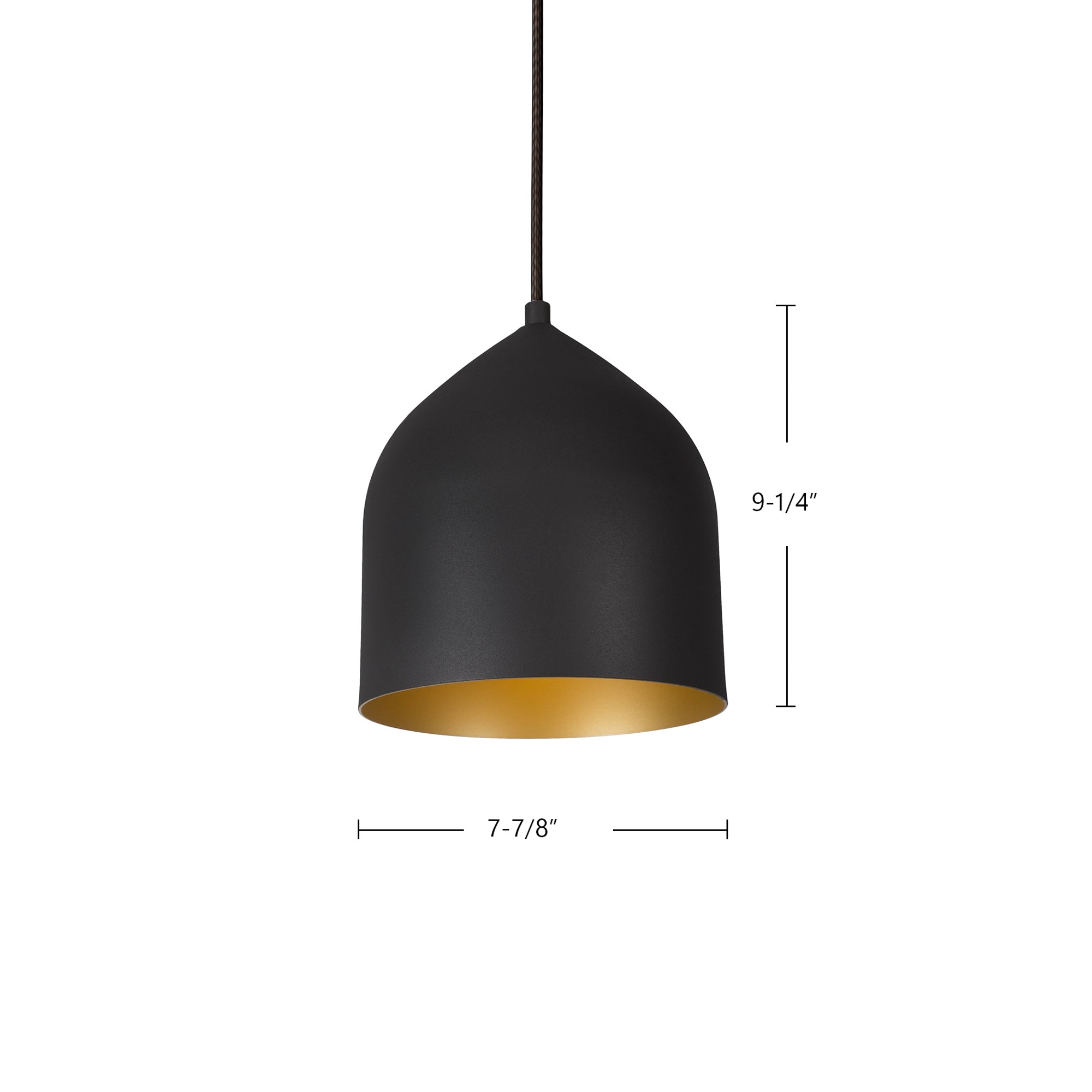 Helena 8-in Mini Spun Aluminum LED Pendant