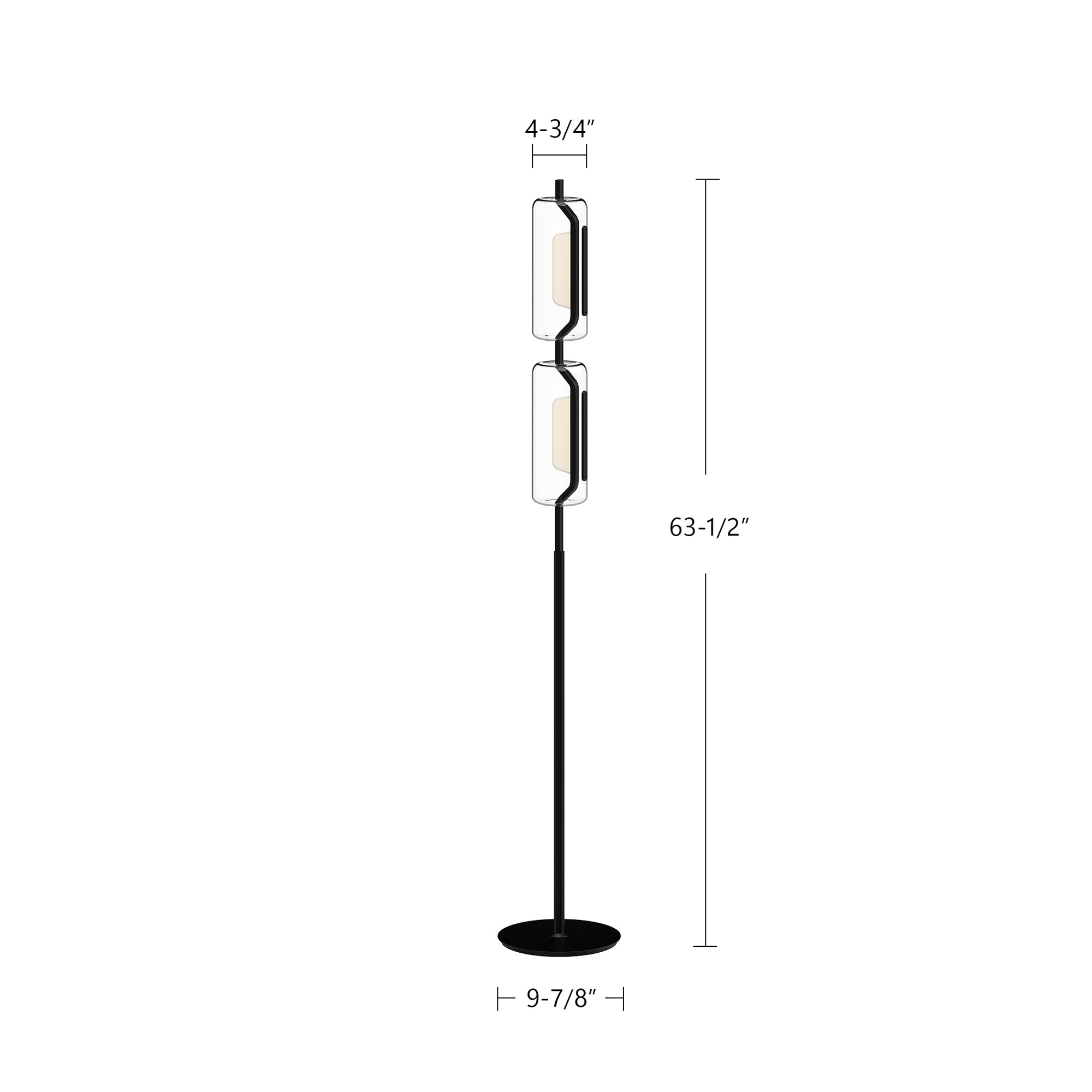 Hilo 63-in Aluminum Floor Lamp