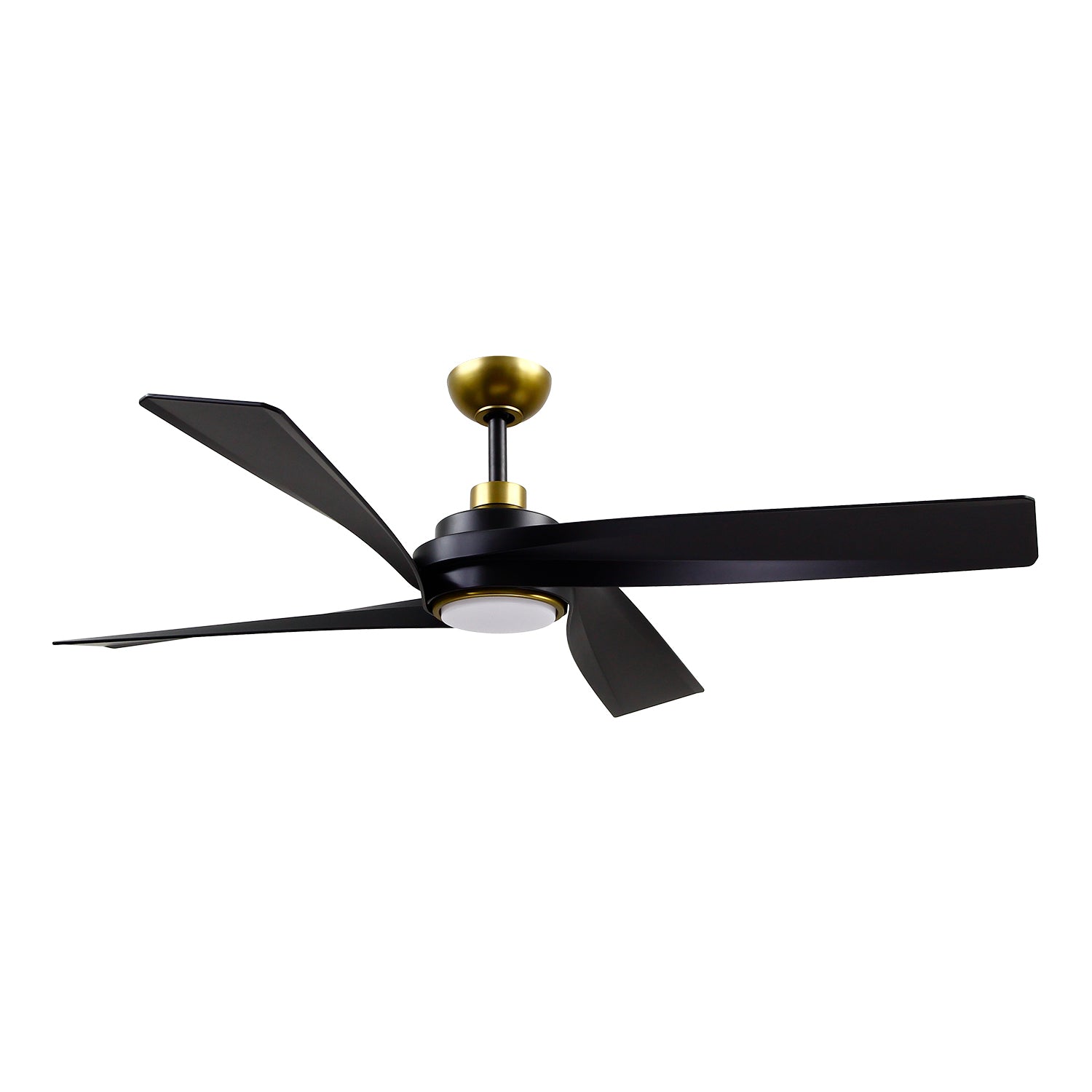 Horizon 56-in Brushed Gold Reversible DC LED Ceiling Fan