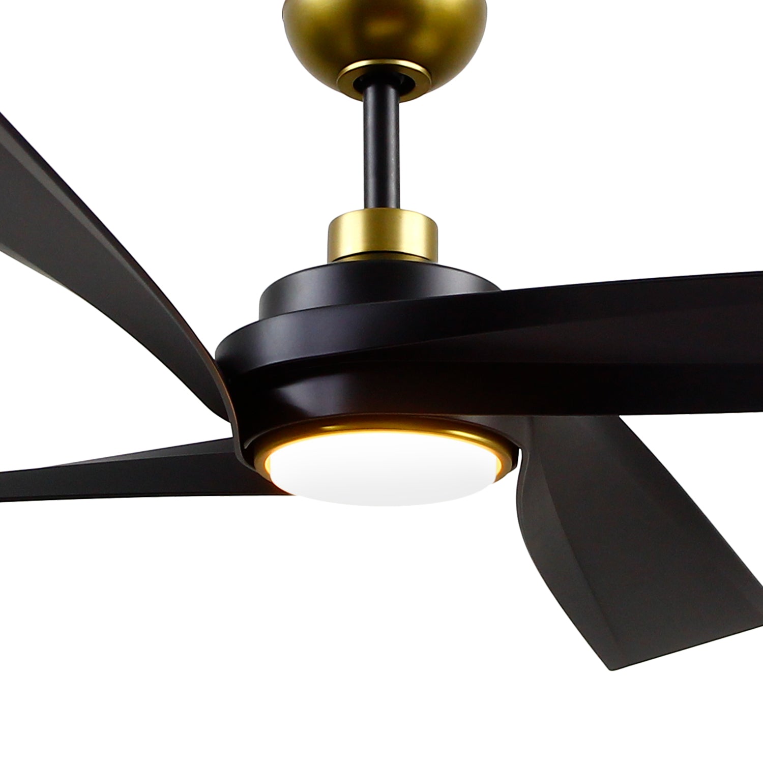 Horizon 56-in Brushed Gold Reversible DC LED Ceiling Fan