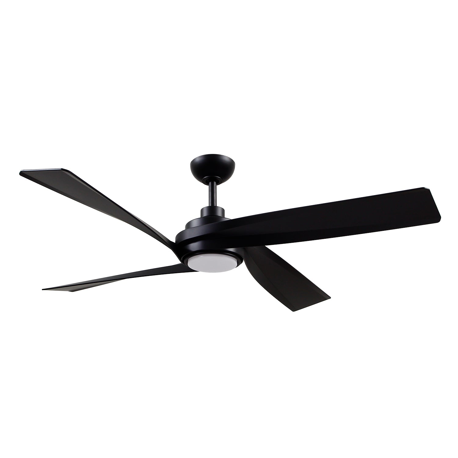 Horizon 56-in Matte Black Reversible DC LED Ceiling Fan