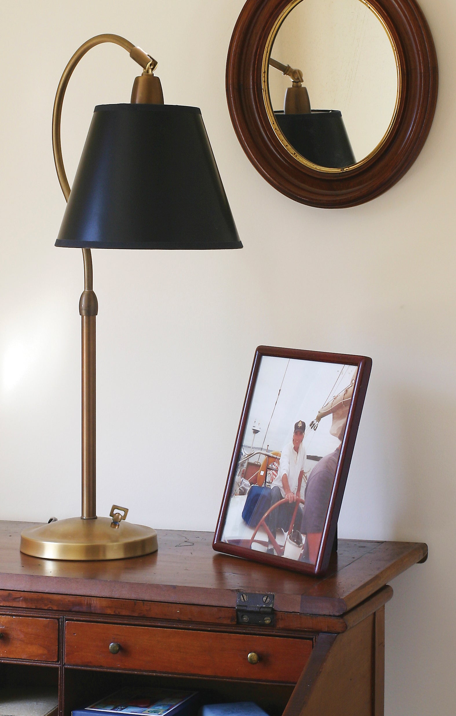 26-inch Hyde Park Weathered Brass Table Lamp