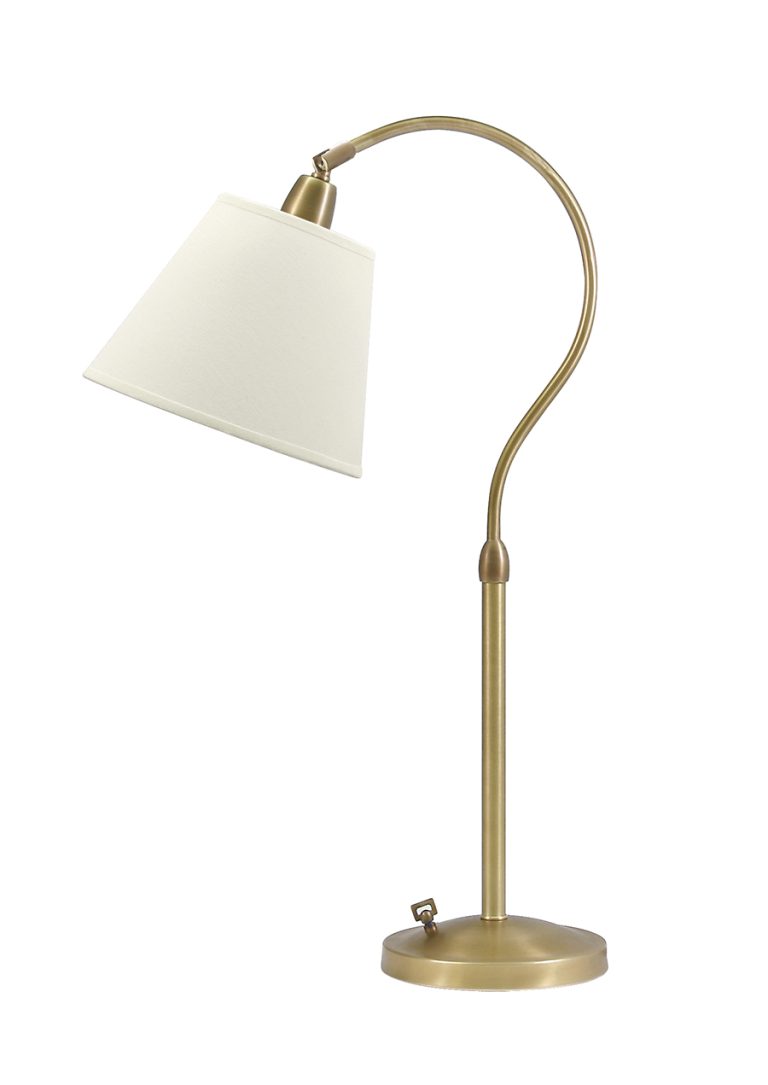 26-inch Hyde Park Weathered Brass Table Lamp White Shade