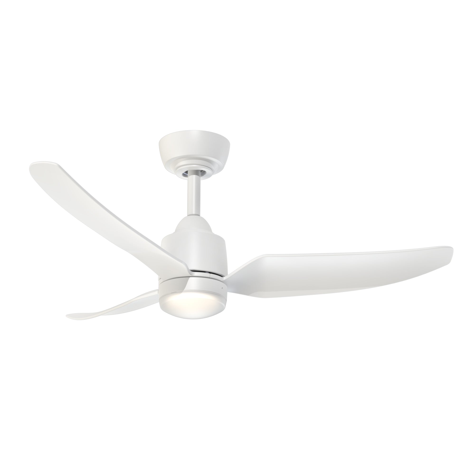 Hugo 42-in White Reversible DC LED Ceiling Fan