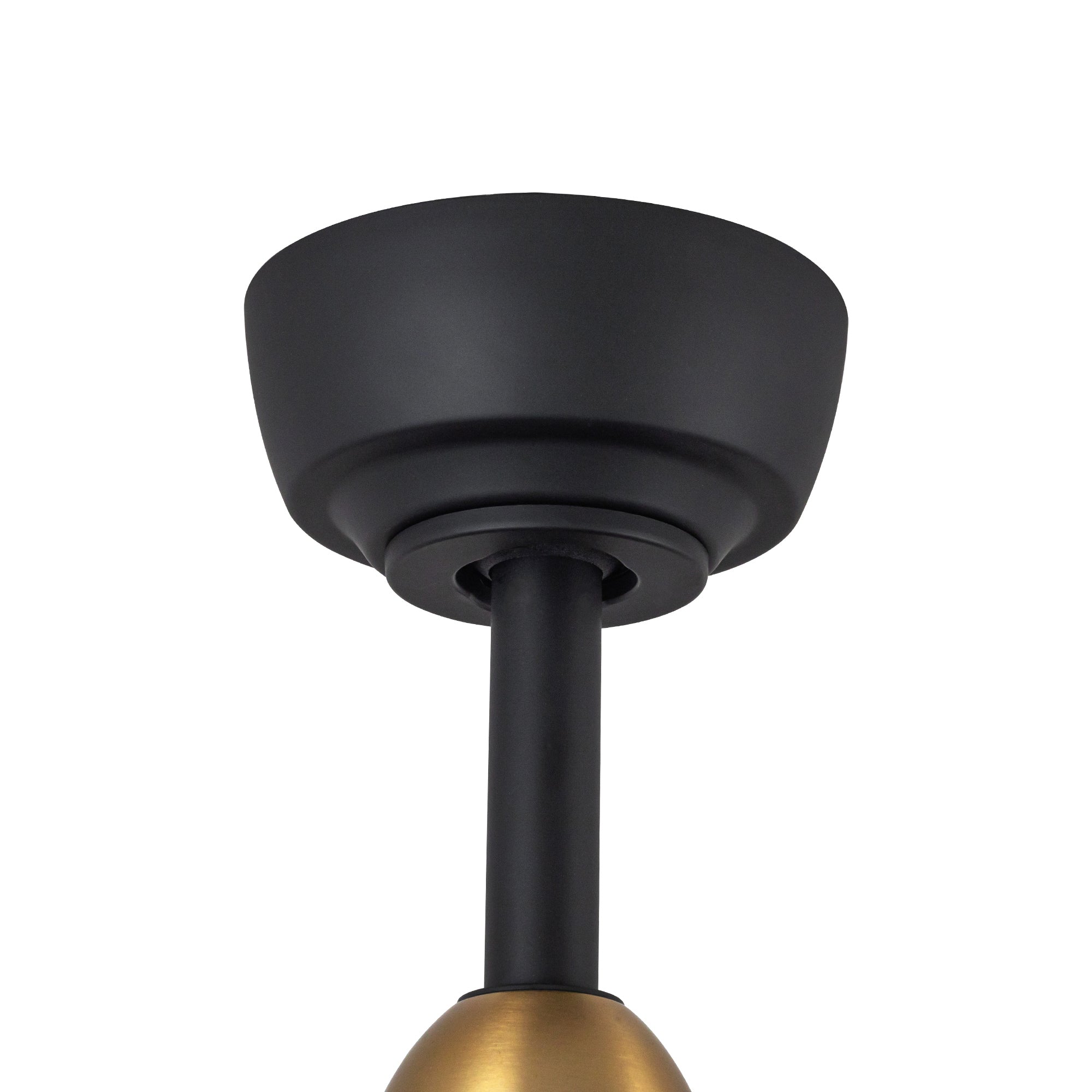 Hugo 42-in Brushed Gold and Matte Black Reversible DC Ceiling Fan