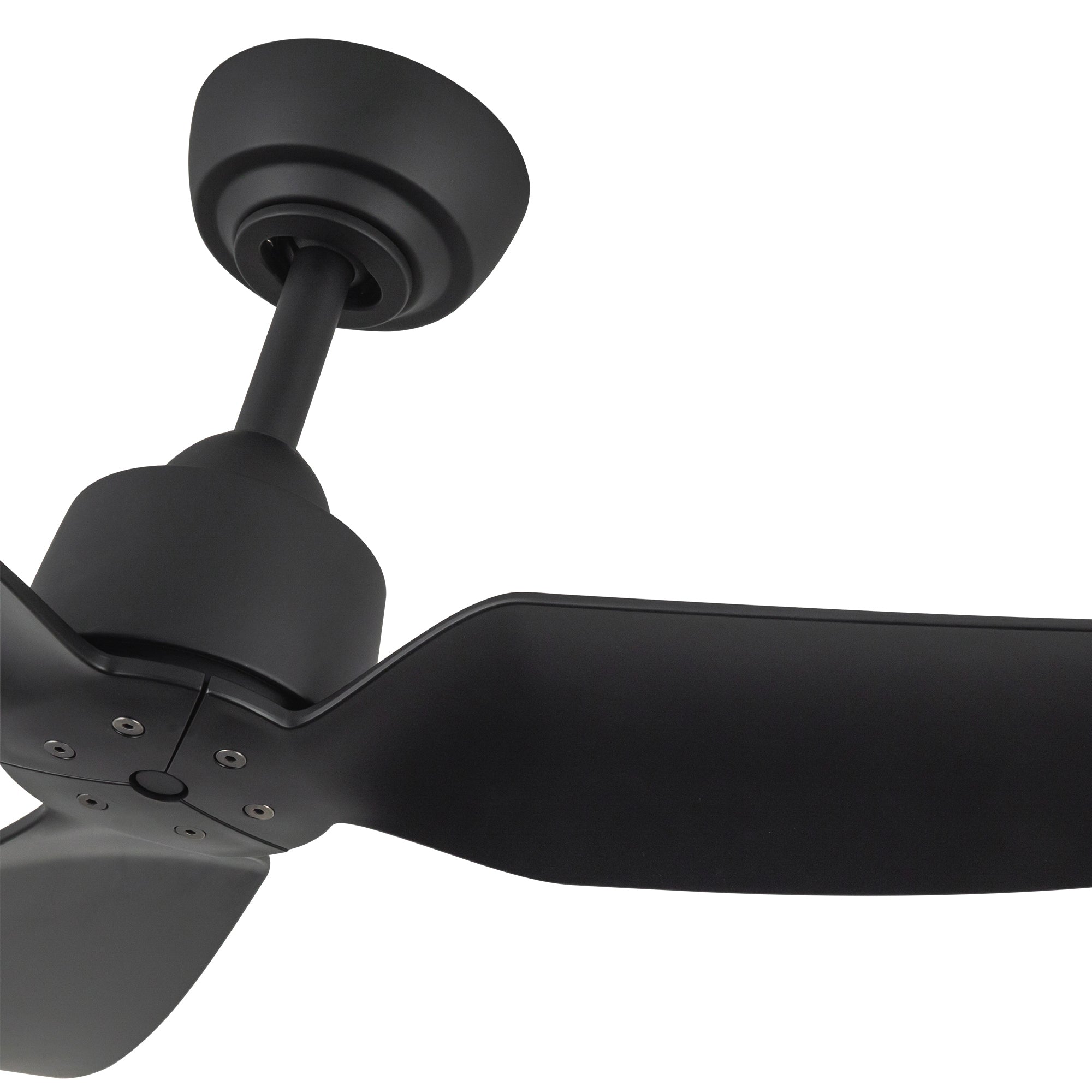 Hugo 42-in Matte Black Reversible DC Ceiling Fan