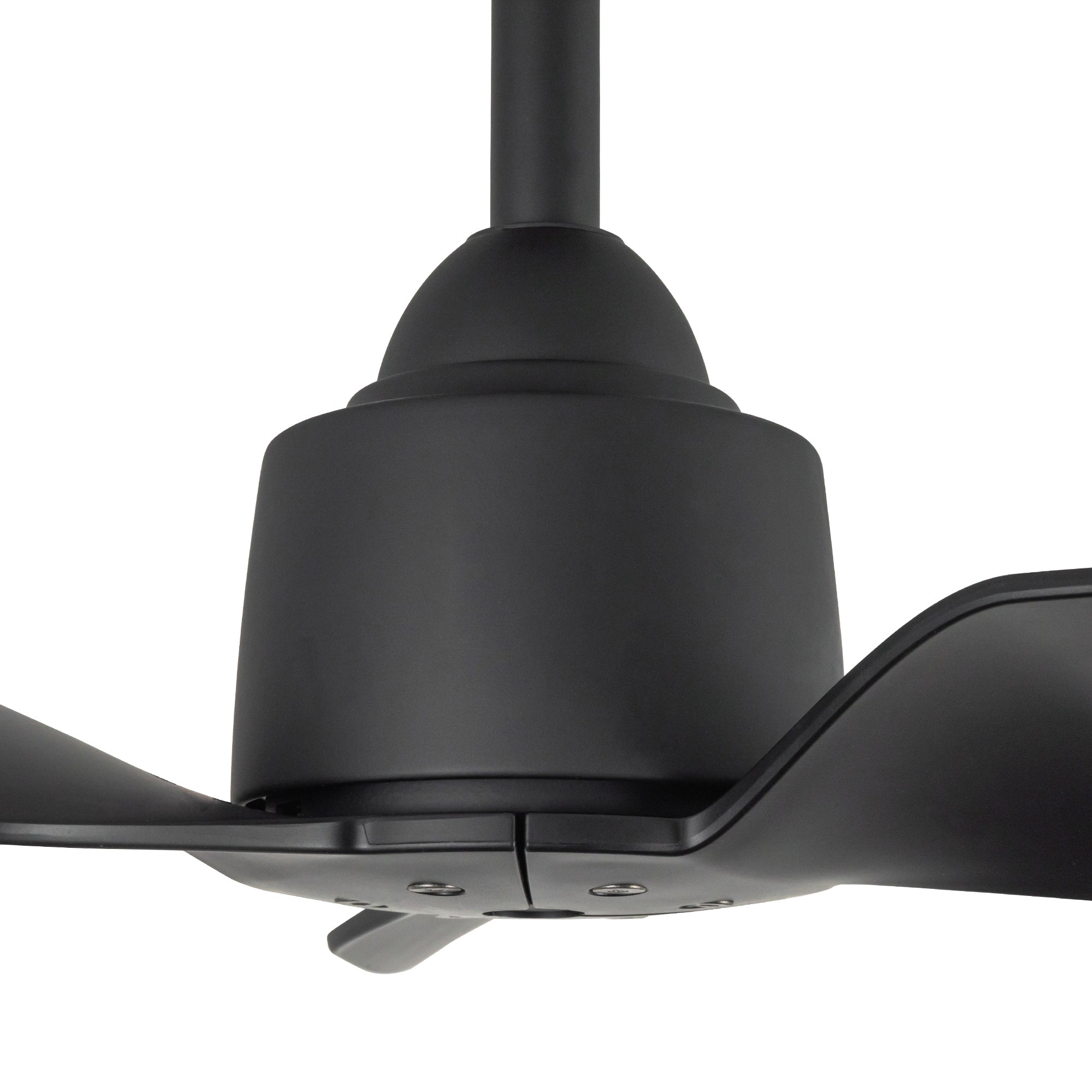 Hugo 42-in Matte Black Reversible DC Ceiling Fan
