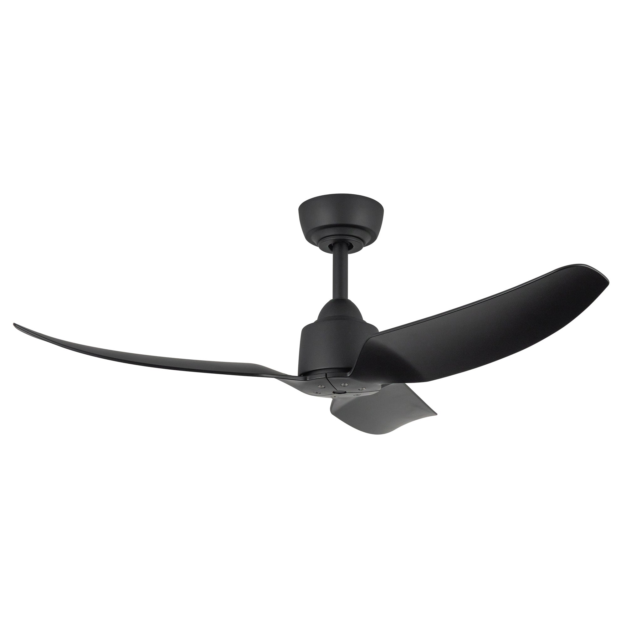 Hugo 42-in Matte Black Reversible DC Ceiling Fan
