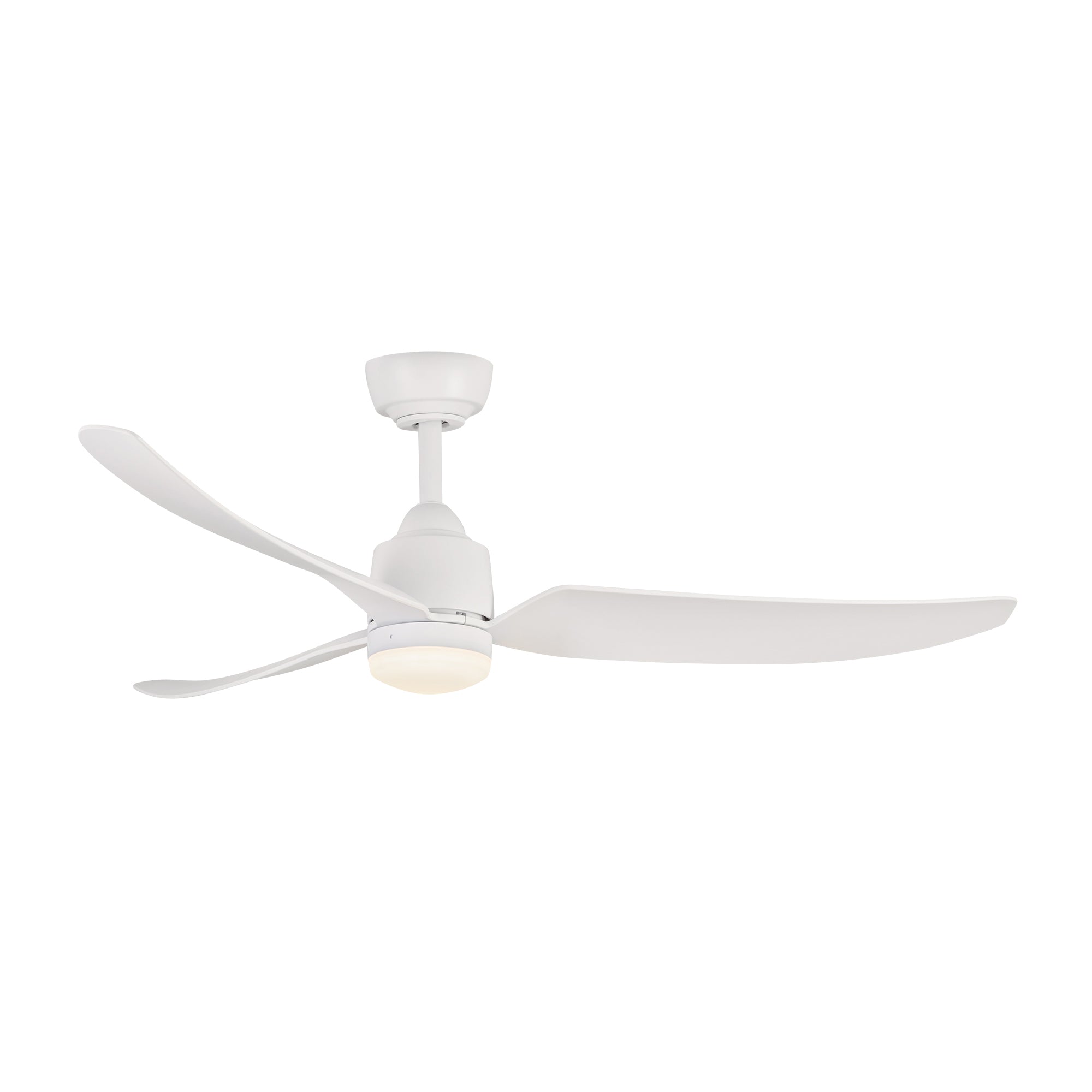 Hugo 52-in Matte White Reversible DC Ceiling Fan