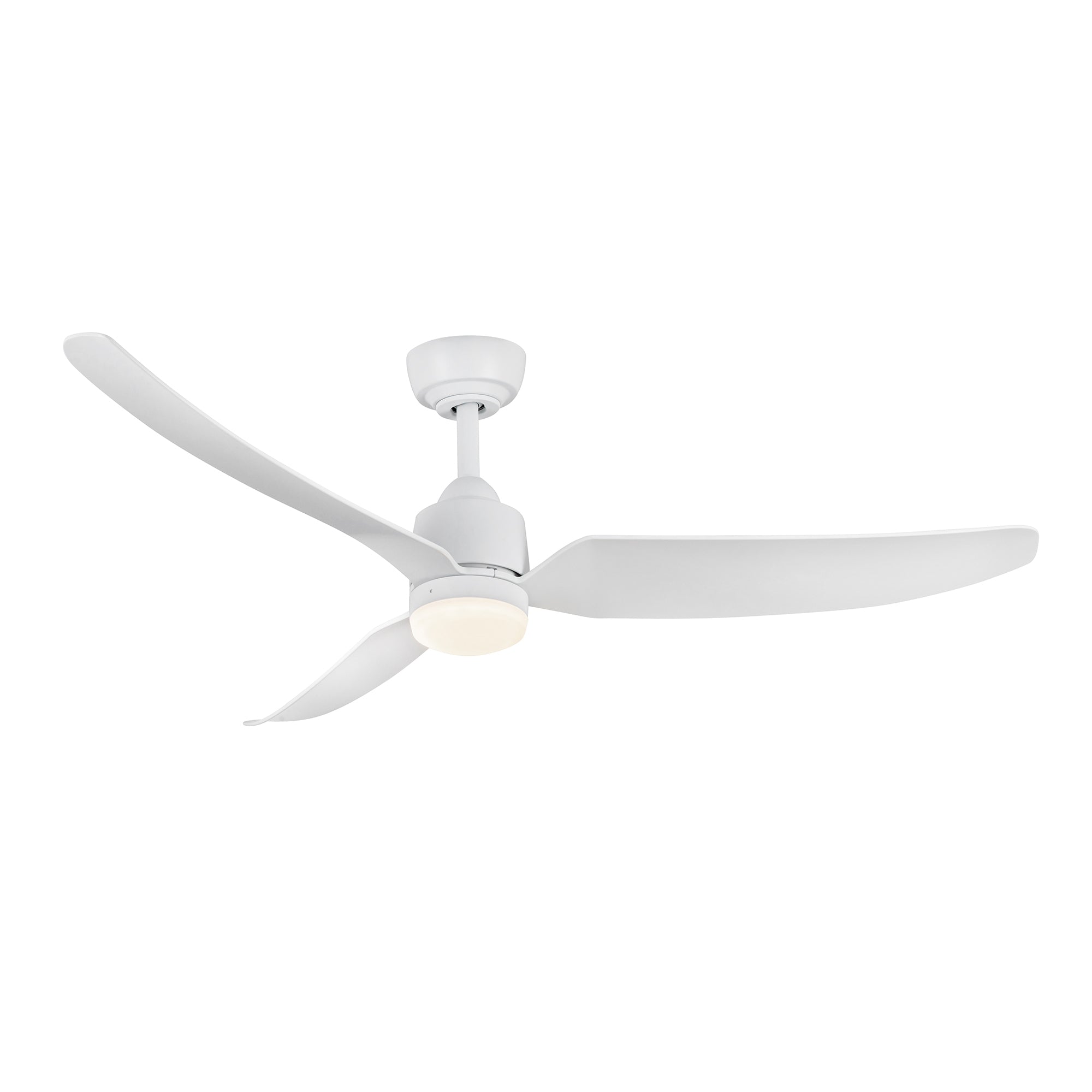 Hugo 52-in Matte White Reversible DC Ceiling Fan
