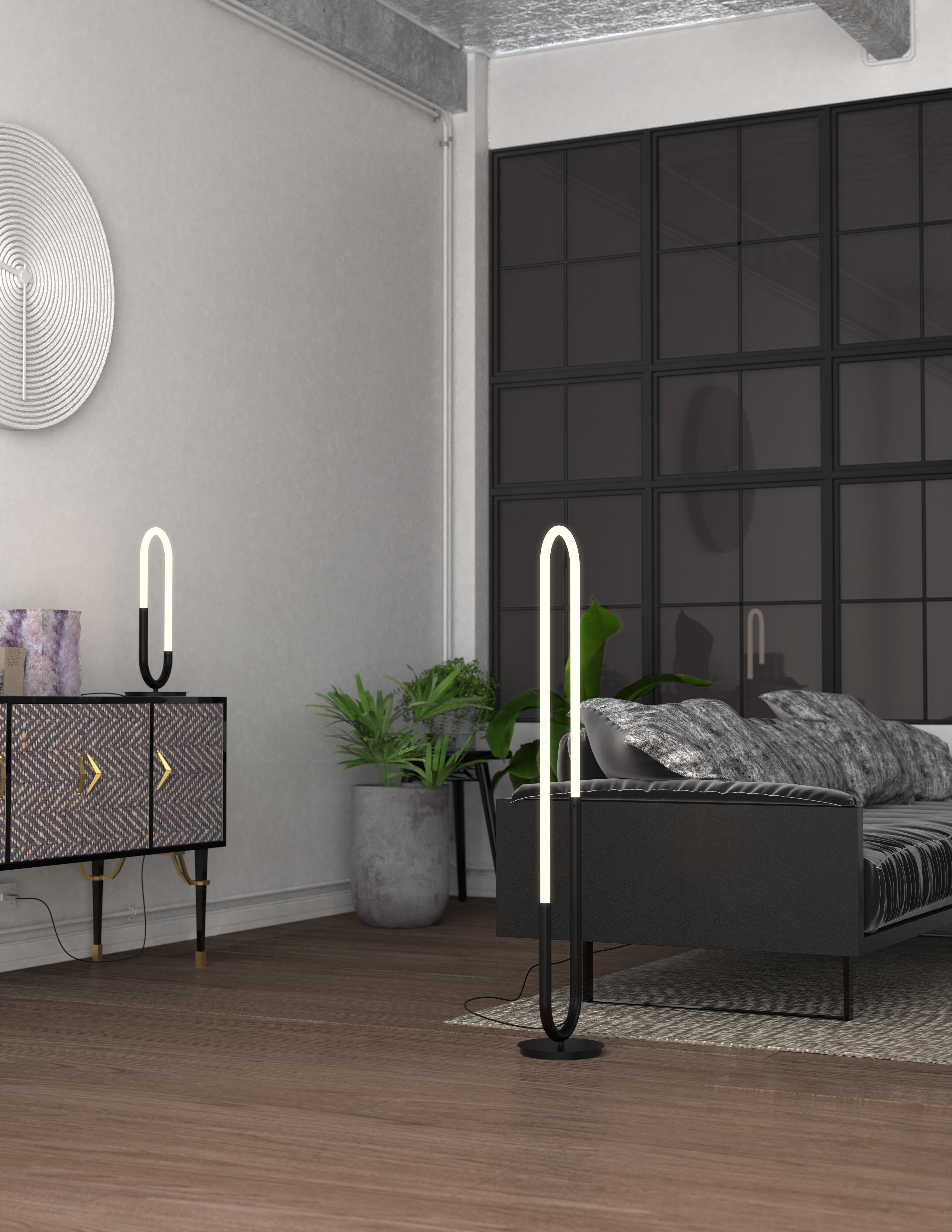 Huron 21-in Steel Table Lamp