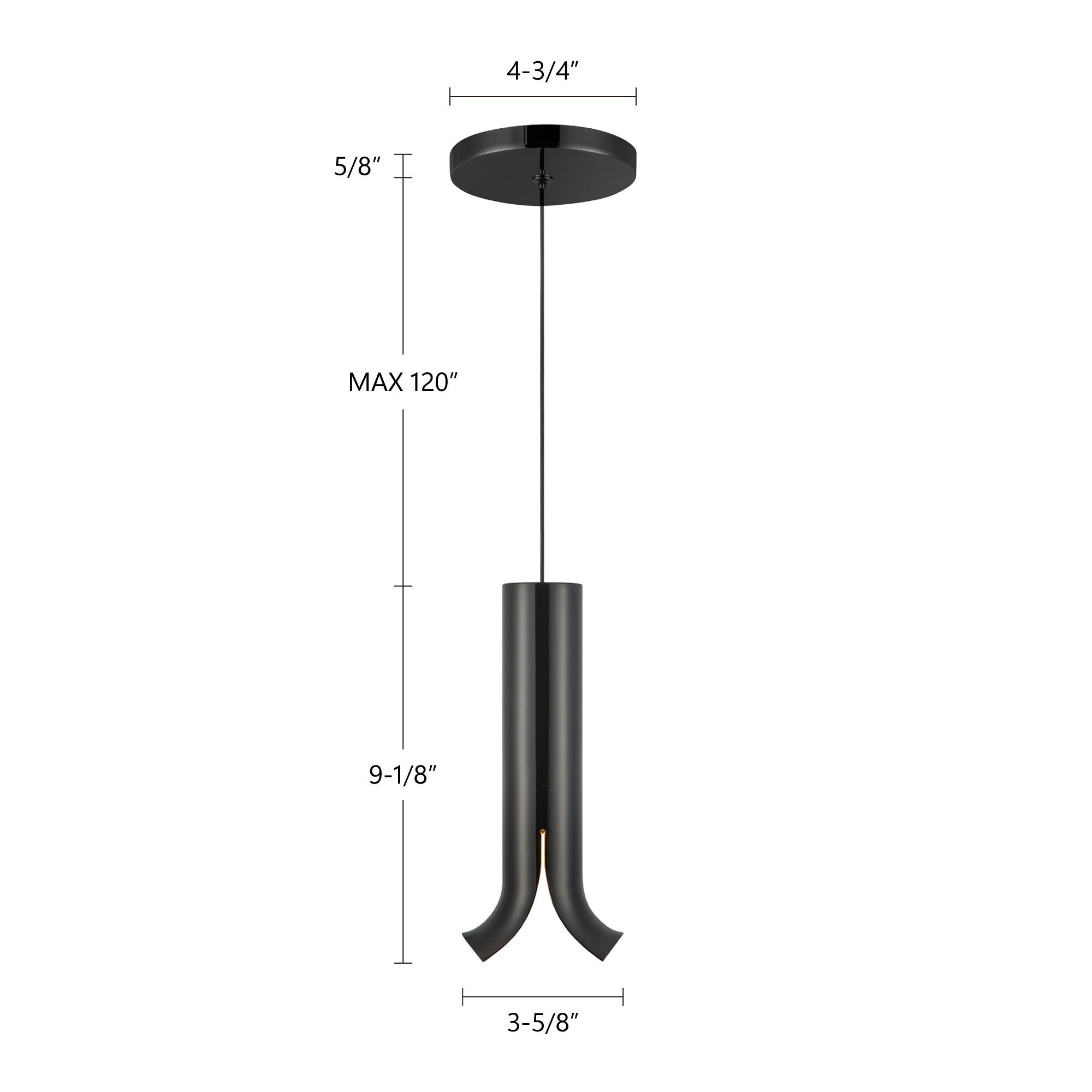 Husk 9-in Stainless Steel Pendant