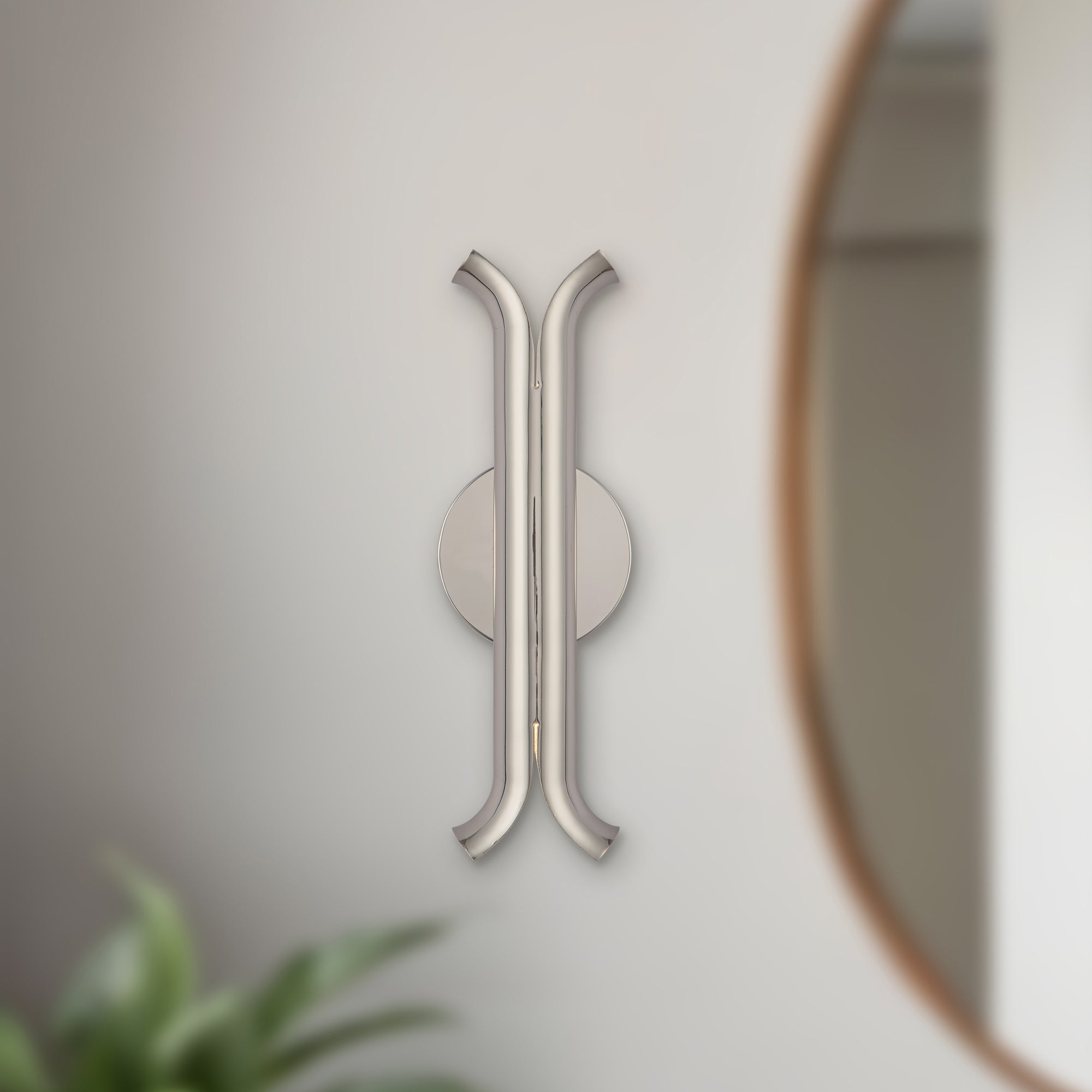 Husk 14-in Stainless Steel Wall Sconce