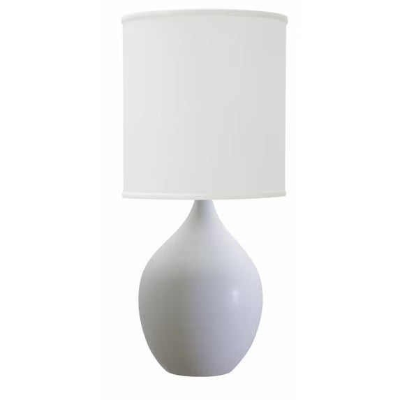 20.5-inch Scatchard Matte Green Table Lamp