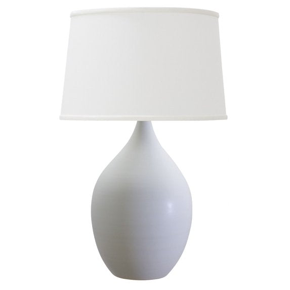 21-inch Scatchard Scored Blue Gloss Table Lamp