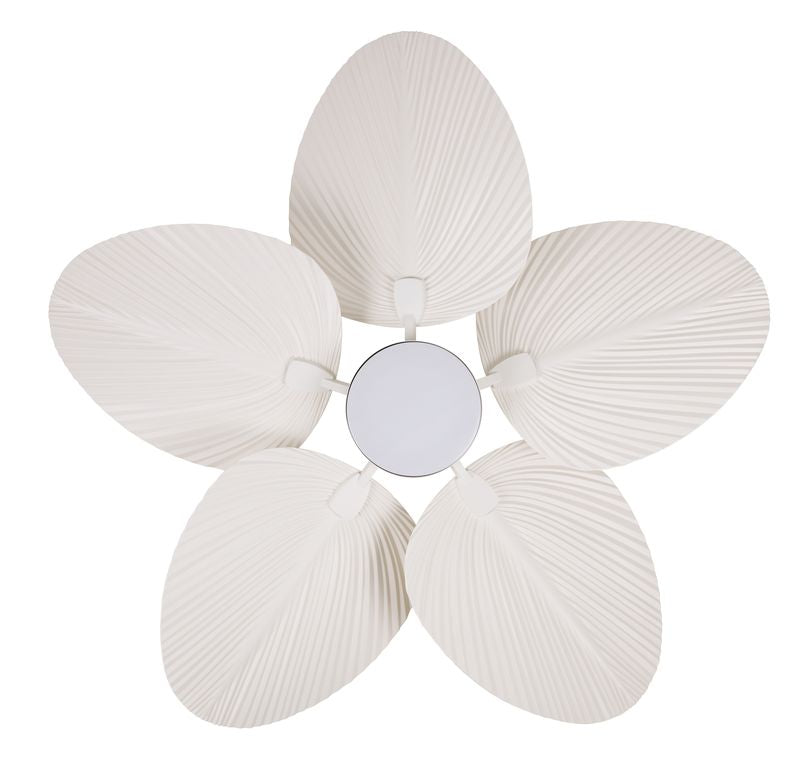 Bali 52 Inch White Fan with LED Light Antique White with Remote Included