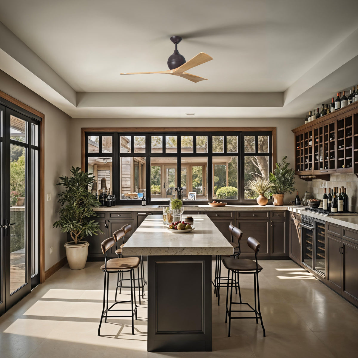Irene 3-Blade Ceiling Fan Without Light Kit