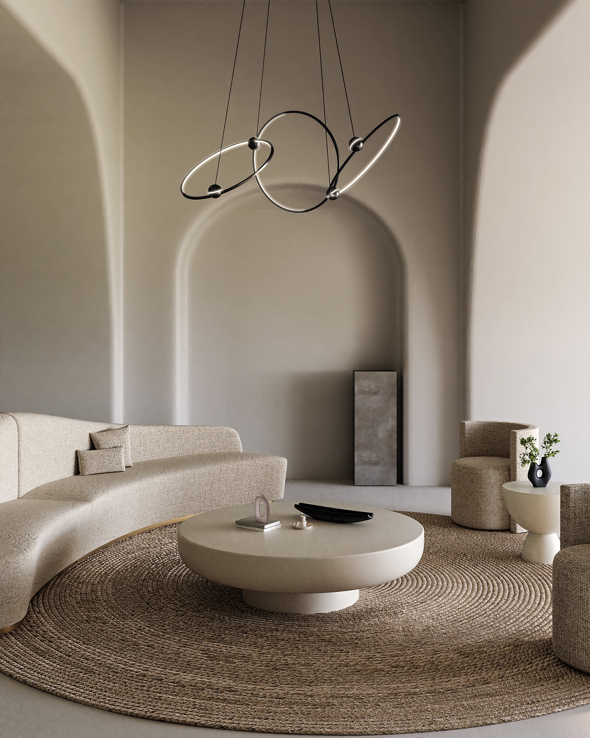 Isho 3 Head Aluminum Chandelier