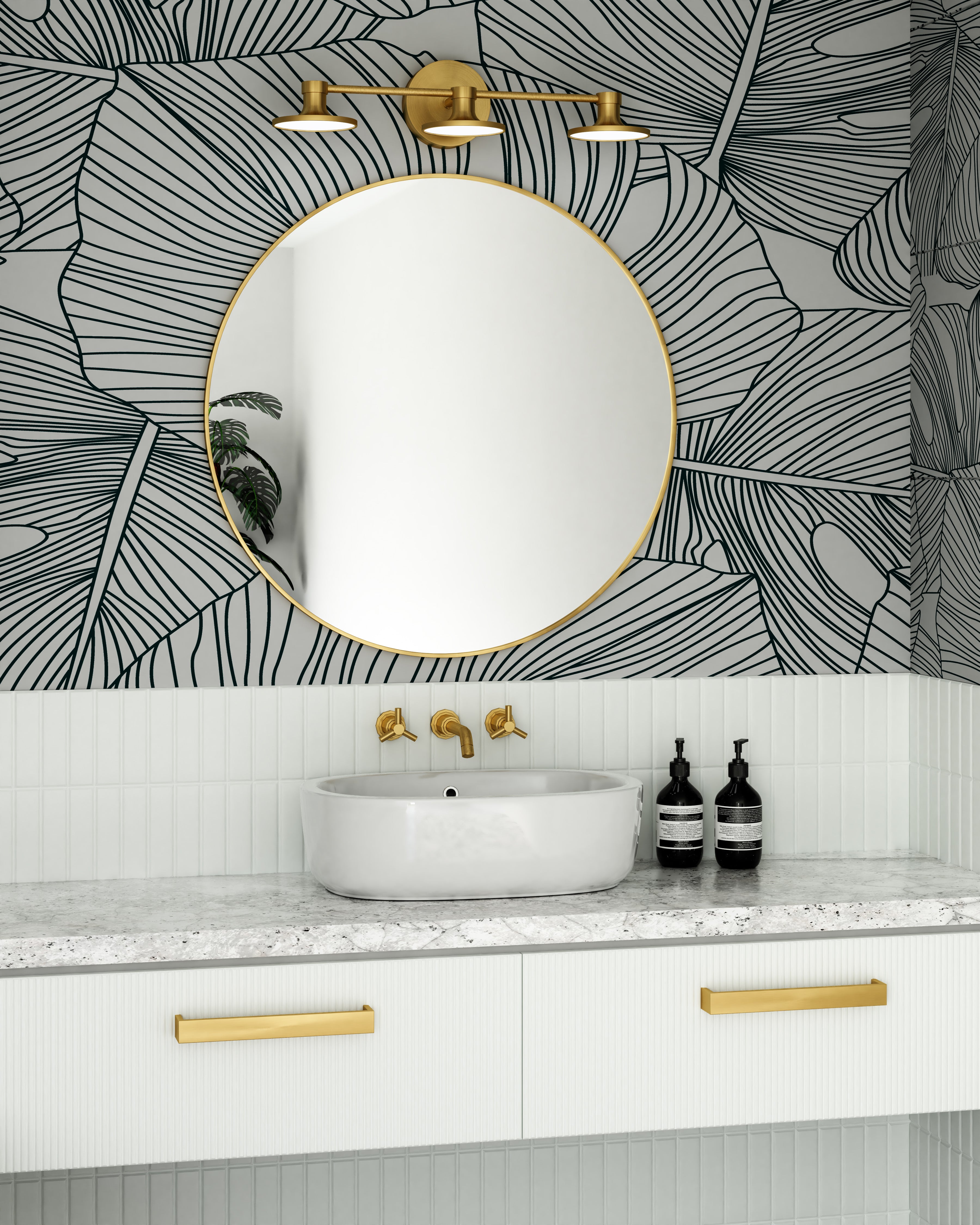 Issa 21-in Aluminum Vanity Light