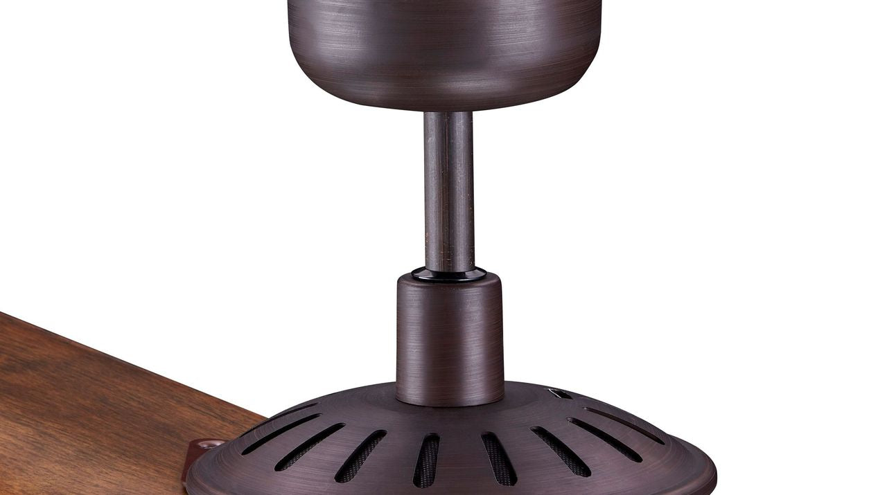 56 Inch Indoor Outdoor Bronze Ceiling Fan in Oil Rubbed Bronze with Remote