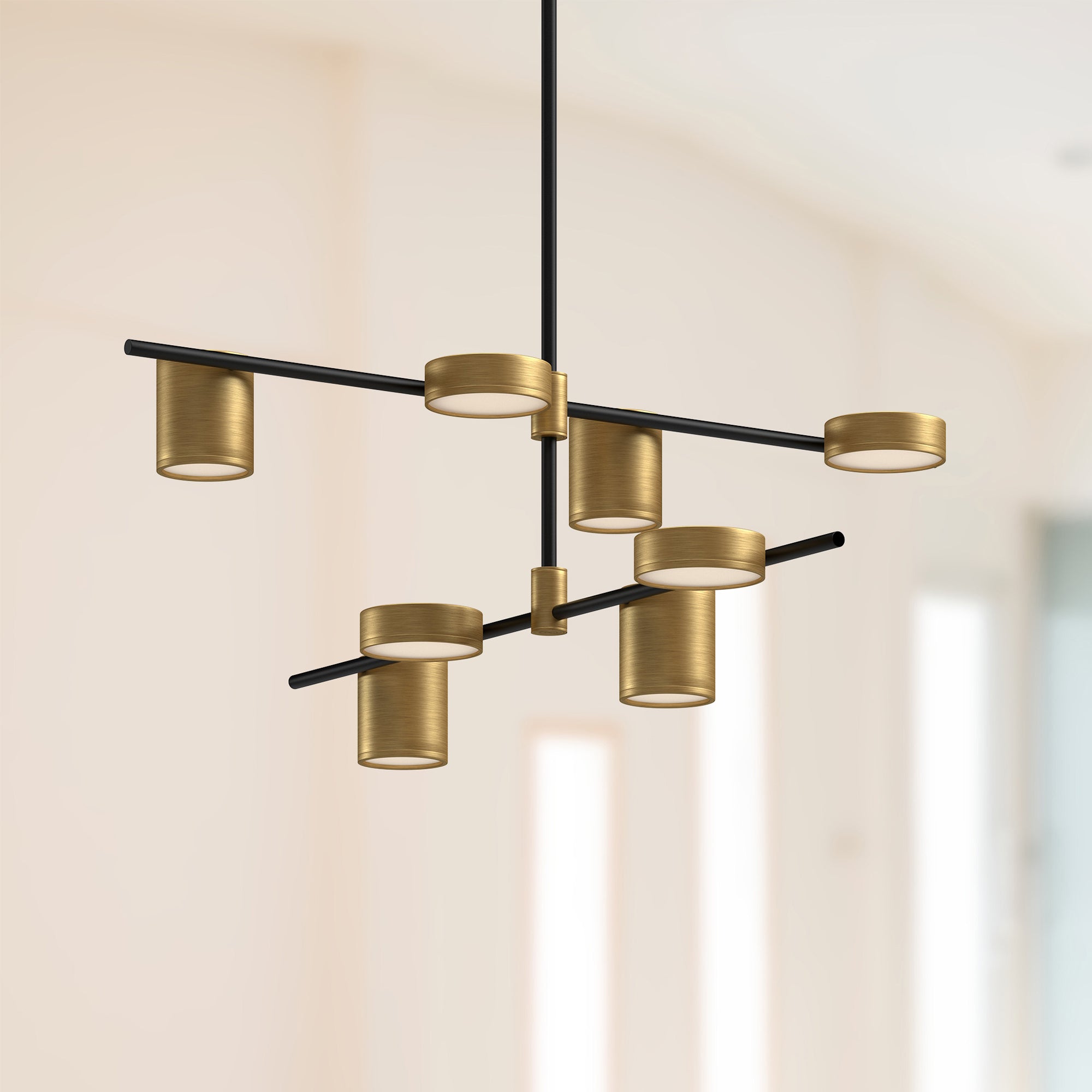 Jayden 40-in Steel Chandelier