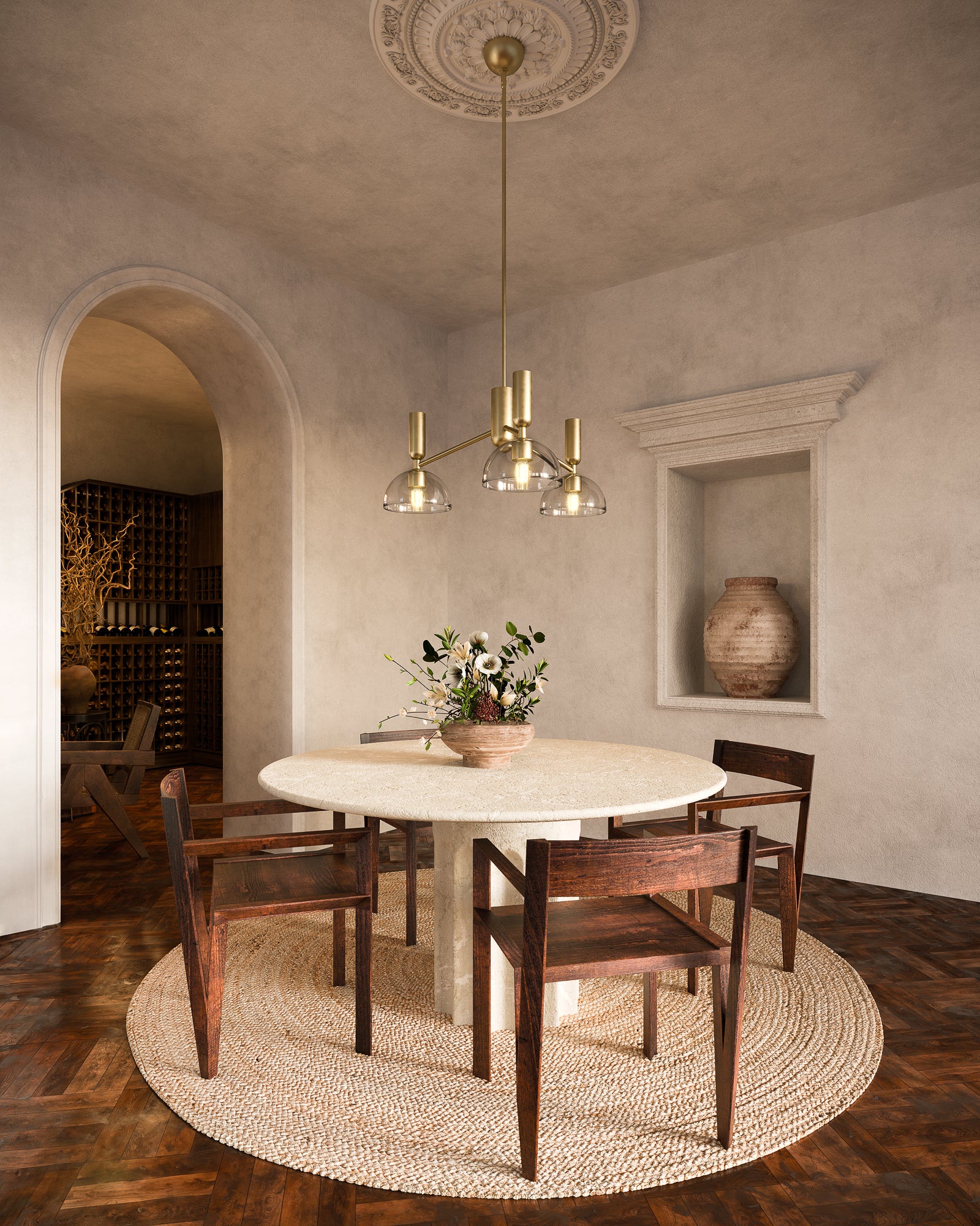 Jude 38-in Steel Chandelier