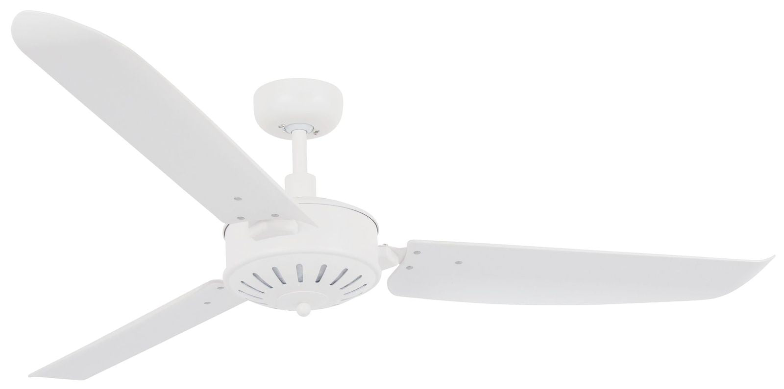 56 Inch Indoor Outdoor White Ceiling Fan in Antique White with Remote